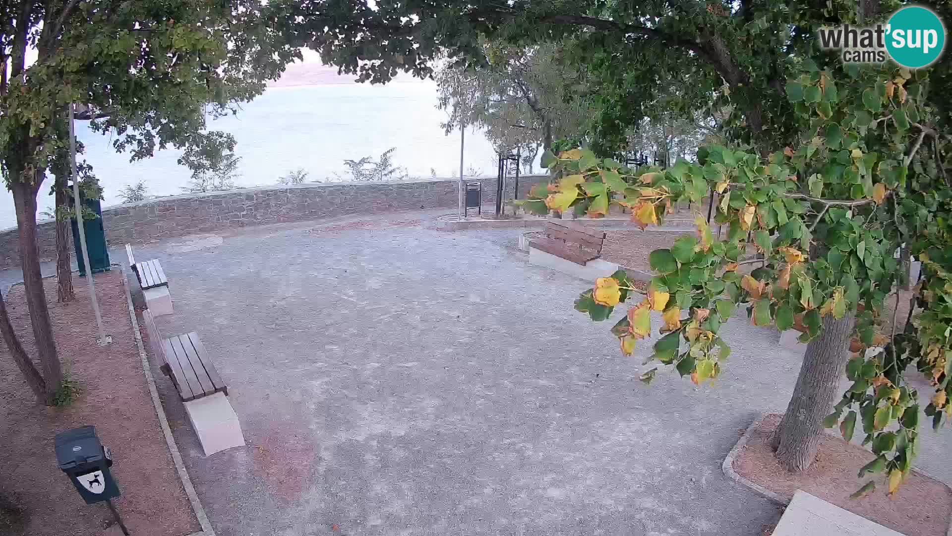 Senj Live Webcam – Schriftstellerpark und Velebit-Kanal