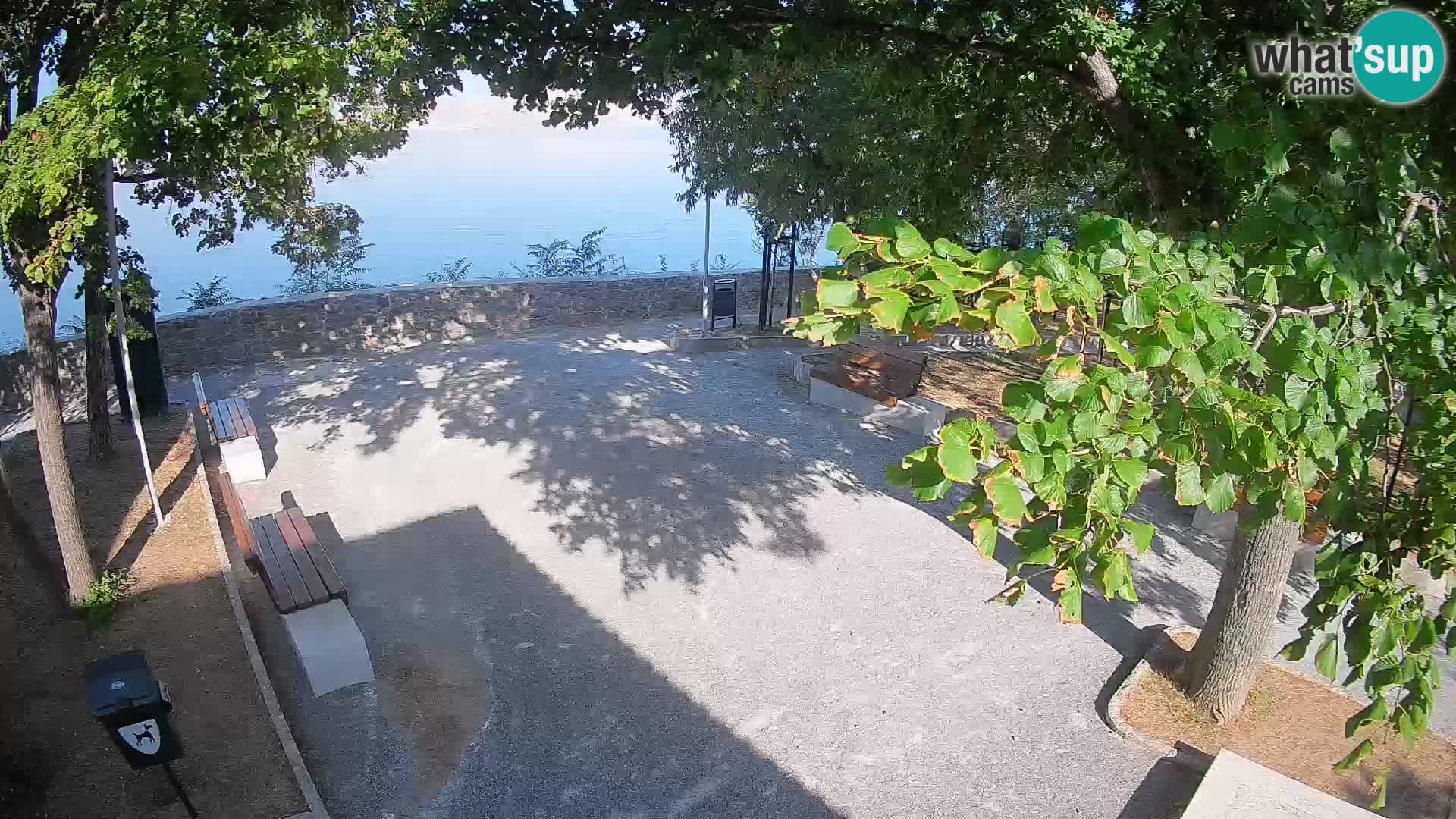 Senj Live Cam – Writers’ Park and the Velebit Channel