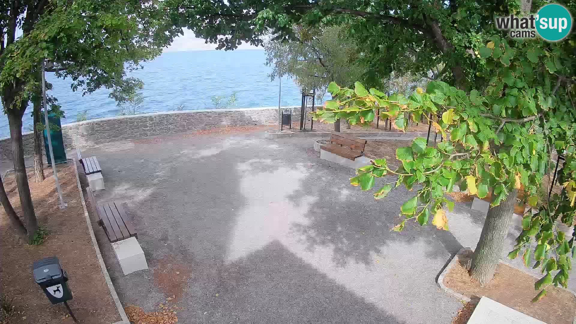 Senj Live Cam – Writers’ Park and the Velebit Channel