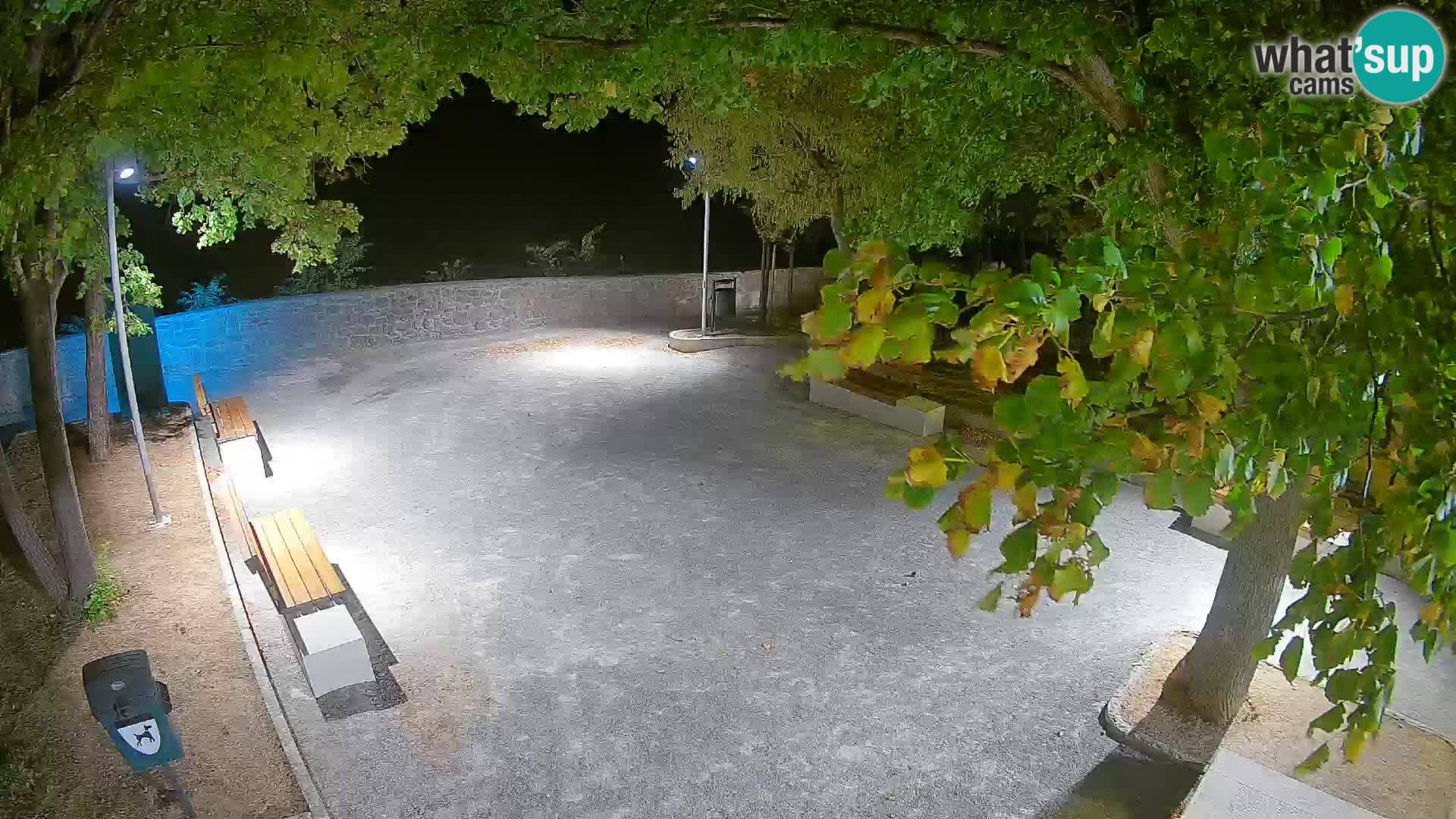 Senj Live Cam – Writers’ Park and the Velebit Channel