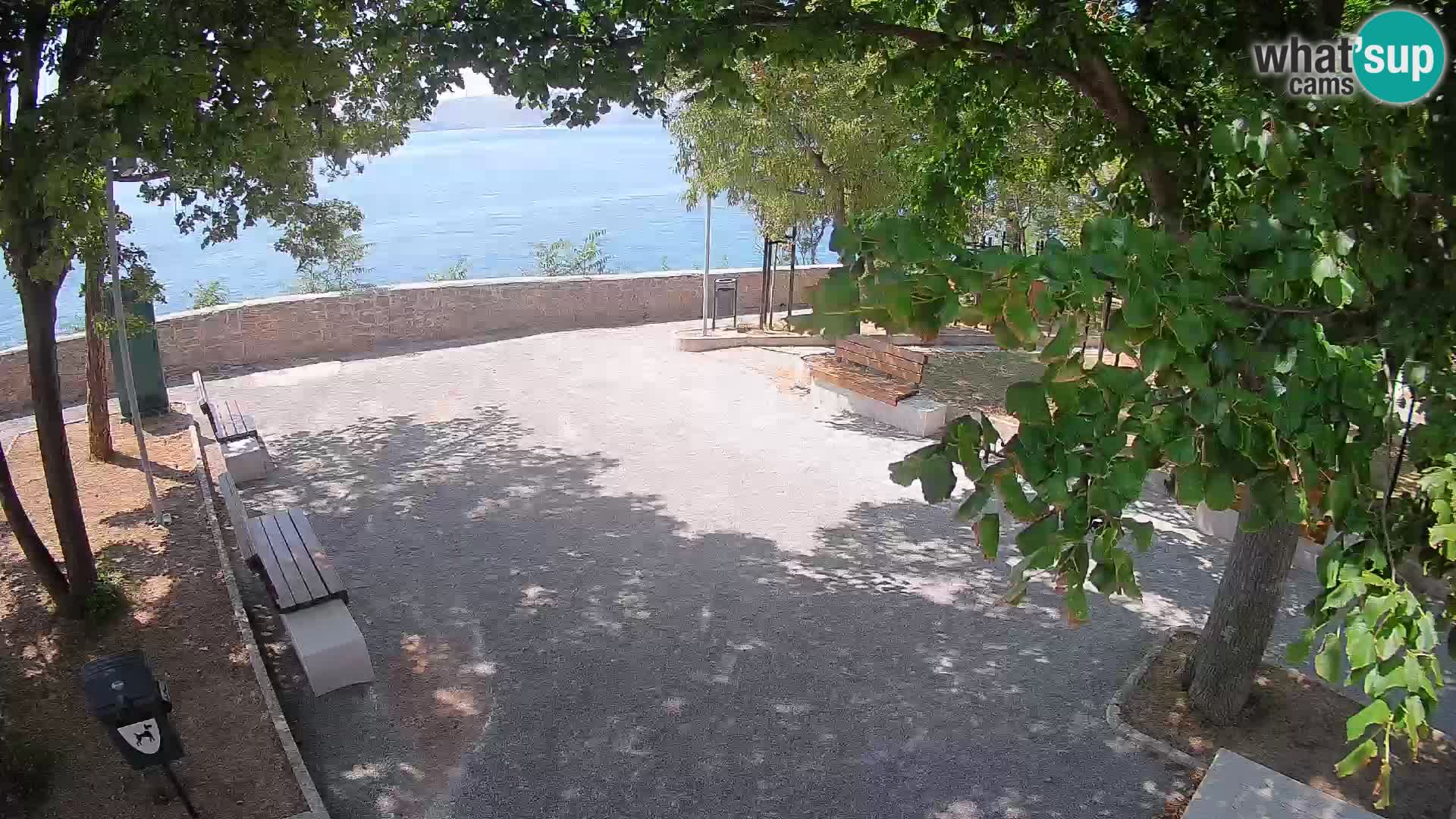 Senj Live Cam – Writers’ Park and the Velebit Channel