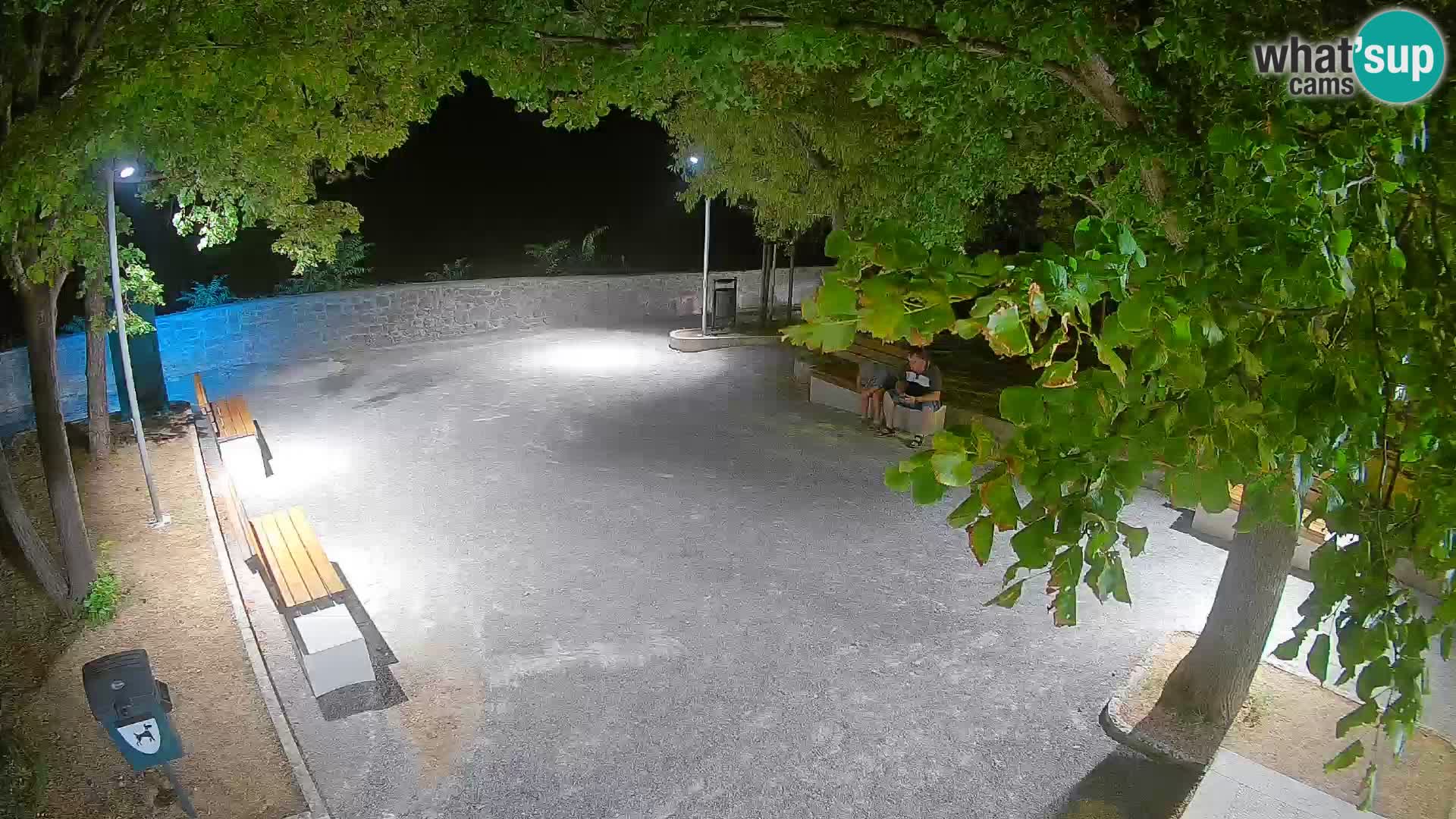 Senj Live Webcam – Schriftstellerpark und Velebit-Kanal