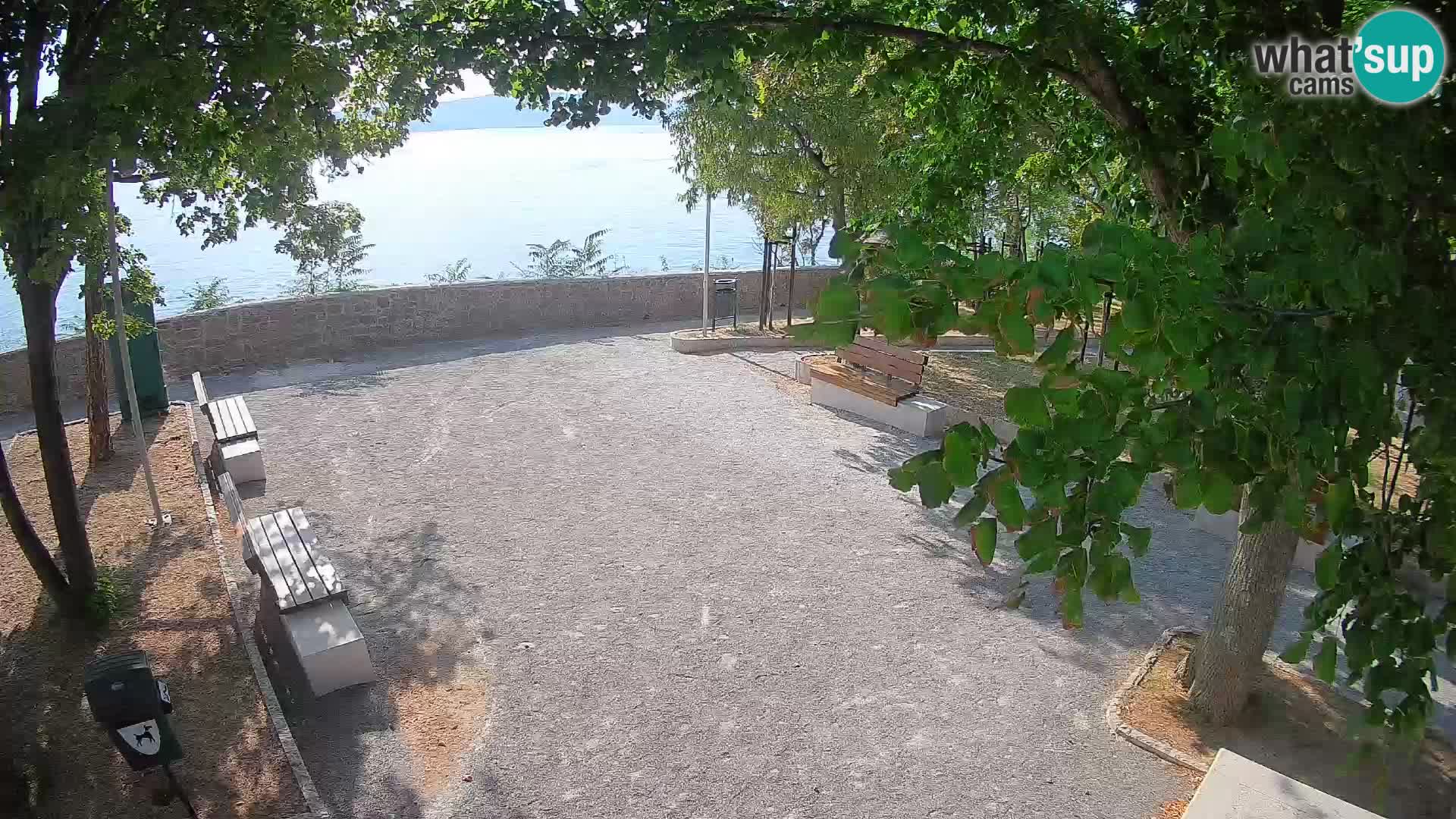 Senj Live Cam – Writers’ Park and the Velebit Channel