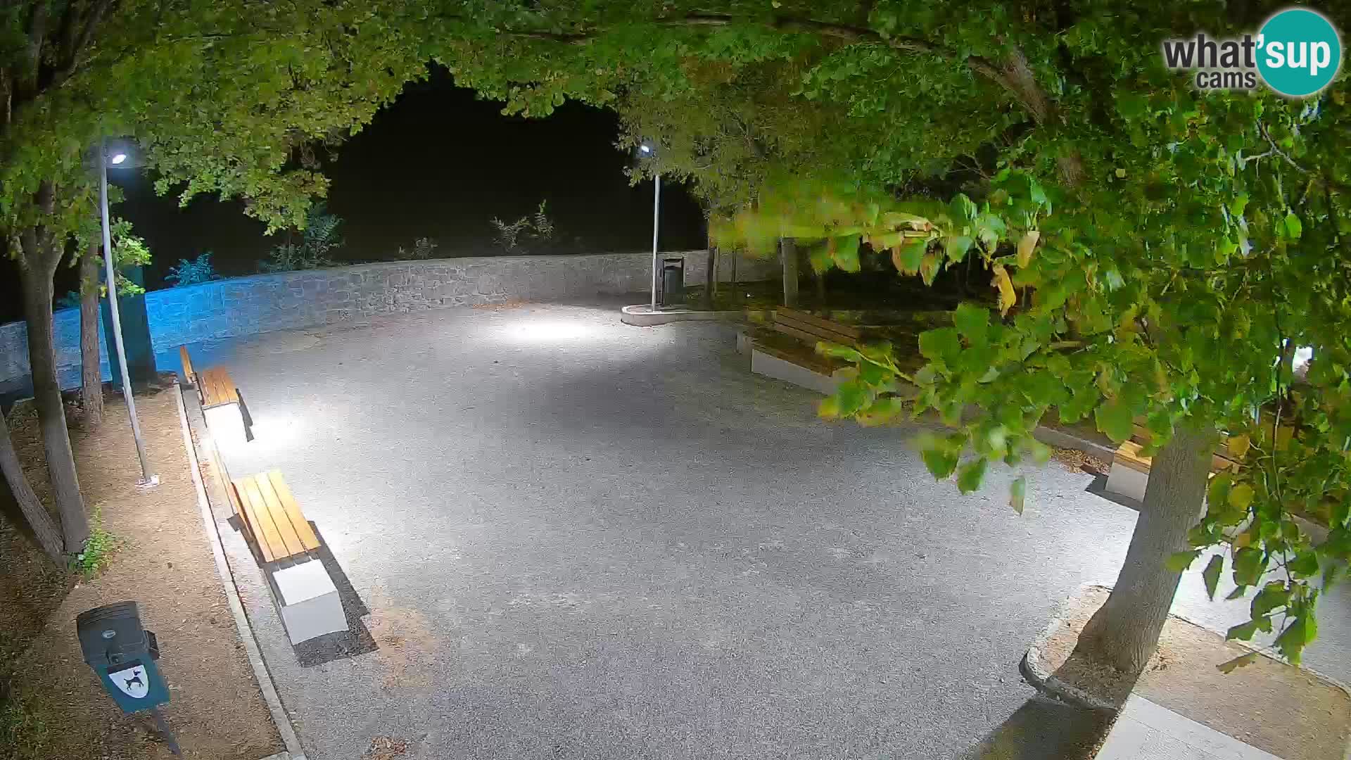 Senj Live Webcam – Schriftstellerpark und Velebit-Kanal