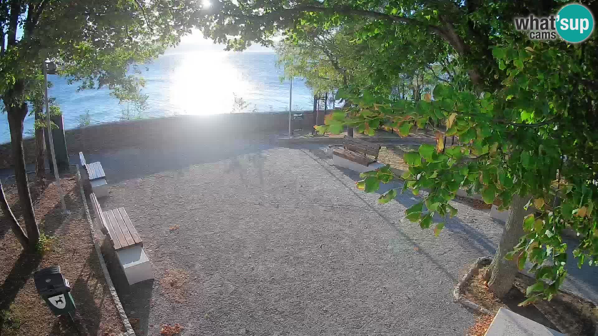 Senj Live Cam – Writers’ Park and the Velebit Channel
