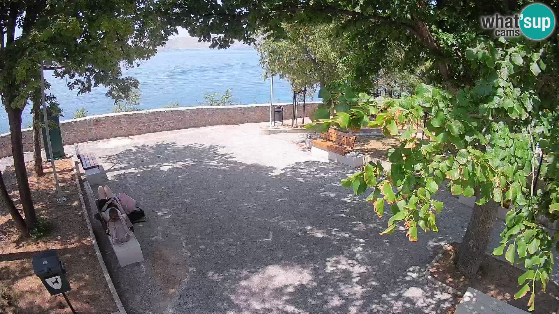 Senj Live Cam – Writers’ Park and the Velebit Channel