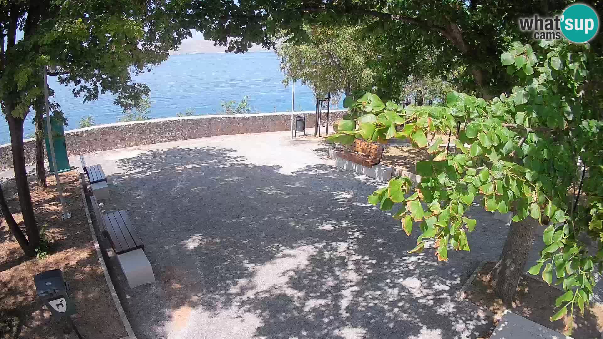 Senj Live Webcam – Schriftstellerpark und Velebit-Kanal