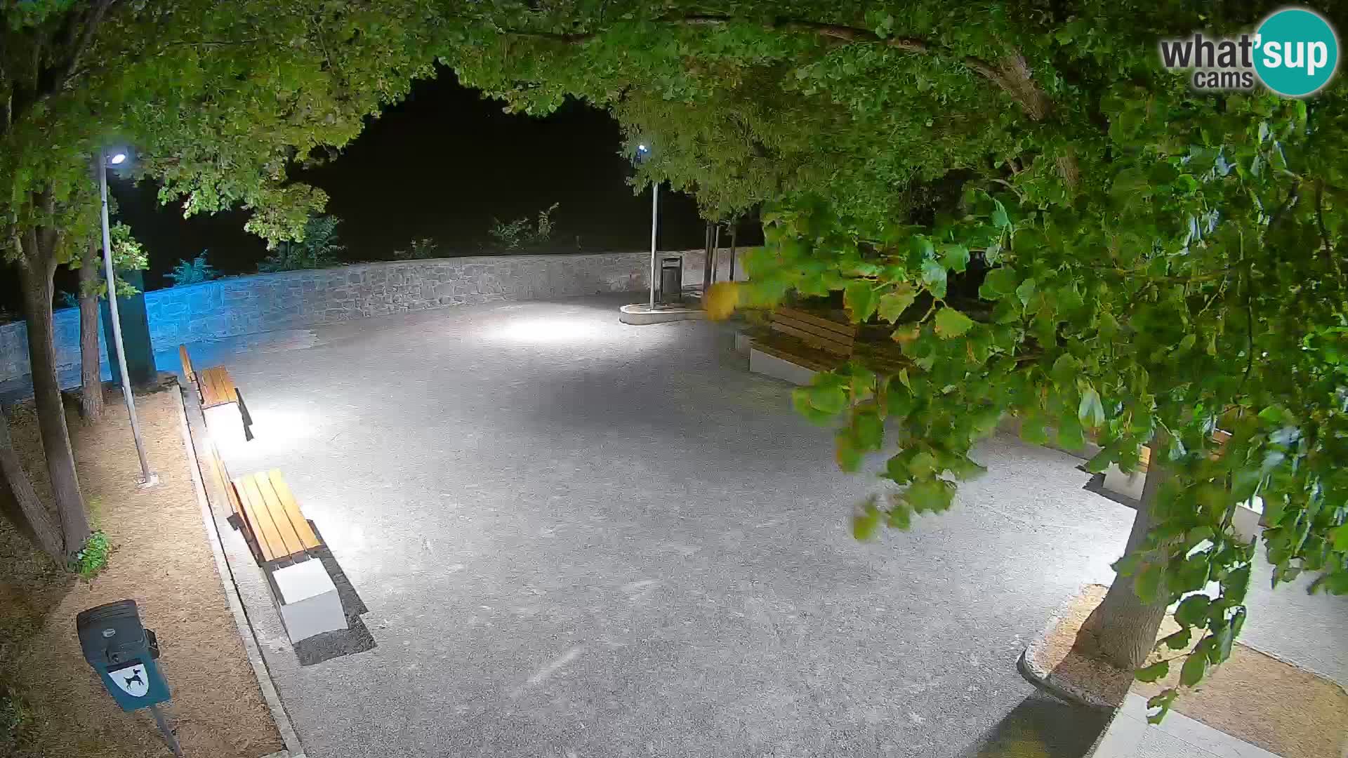 Senj Live Webcam – Schriftstellerpark und Velebit-Kanal