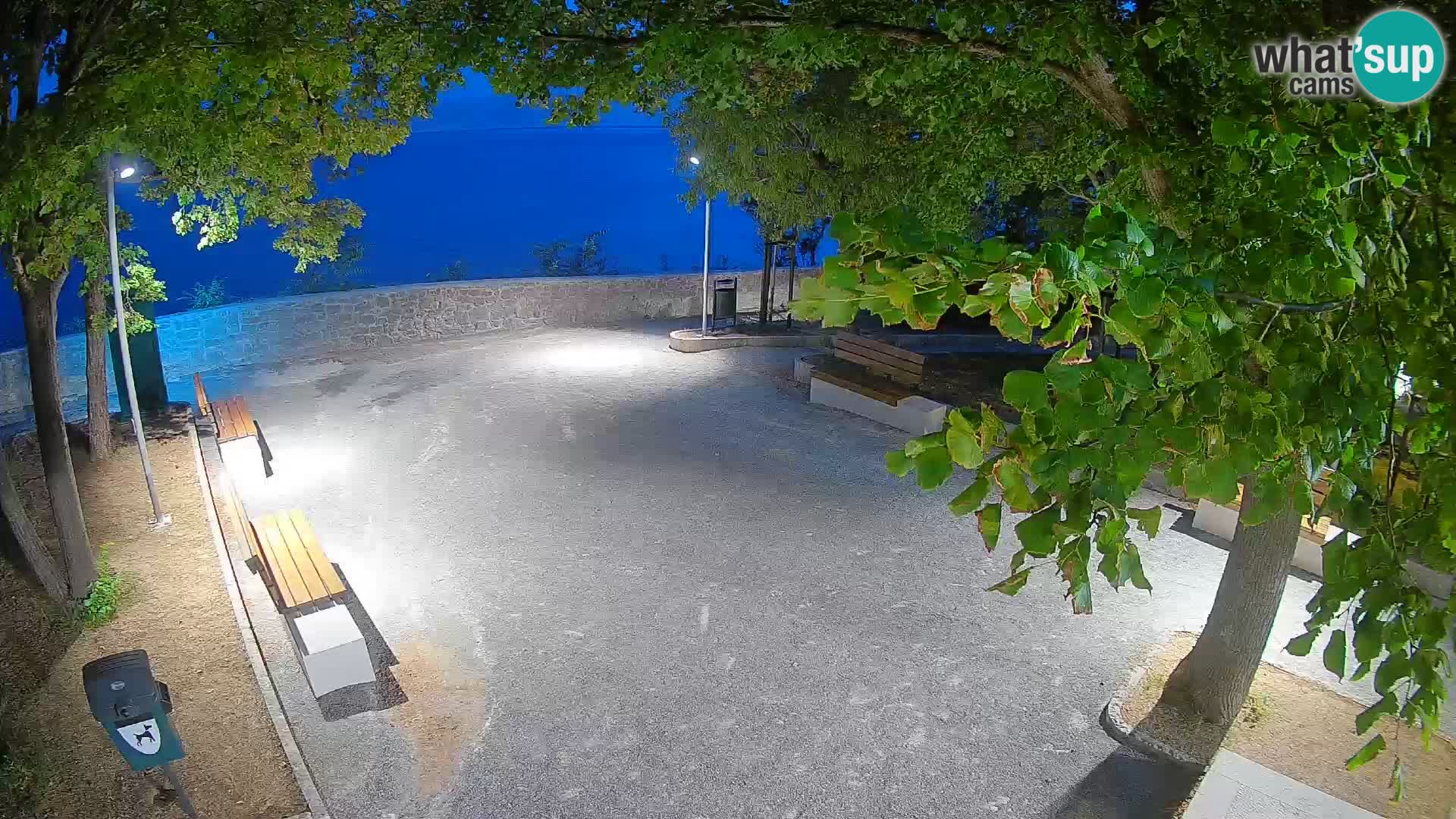 Senj Live Cam – Writers’ Park and the Velebit Channel