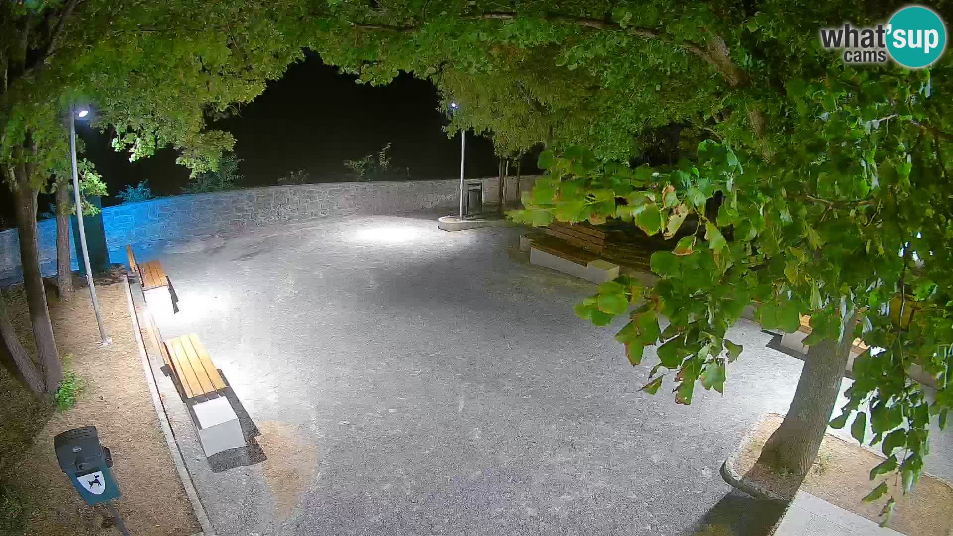 Senj Live Webcam – Schriftstellerpark und Velebit-Kanal