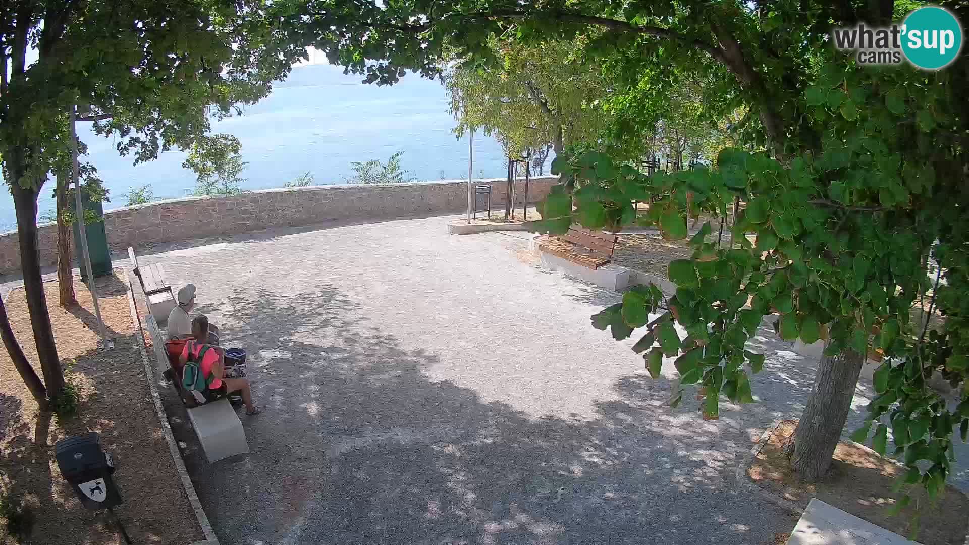 Senj Live Cam – Writers’ Park and the Velebit Channel