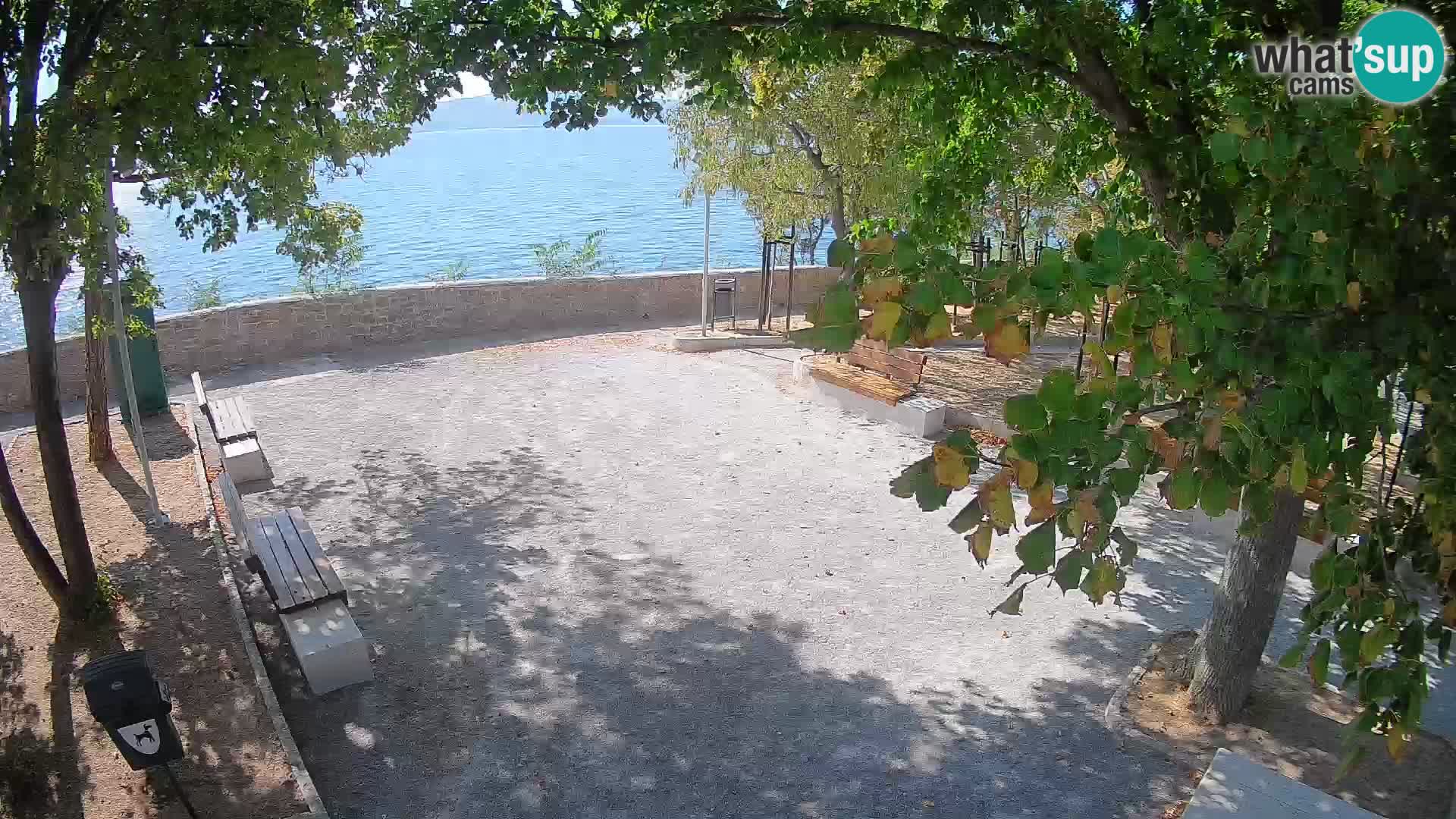 Senj Live Webcam – Schriftstellerpark und Velebit-Kanal