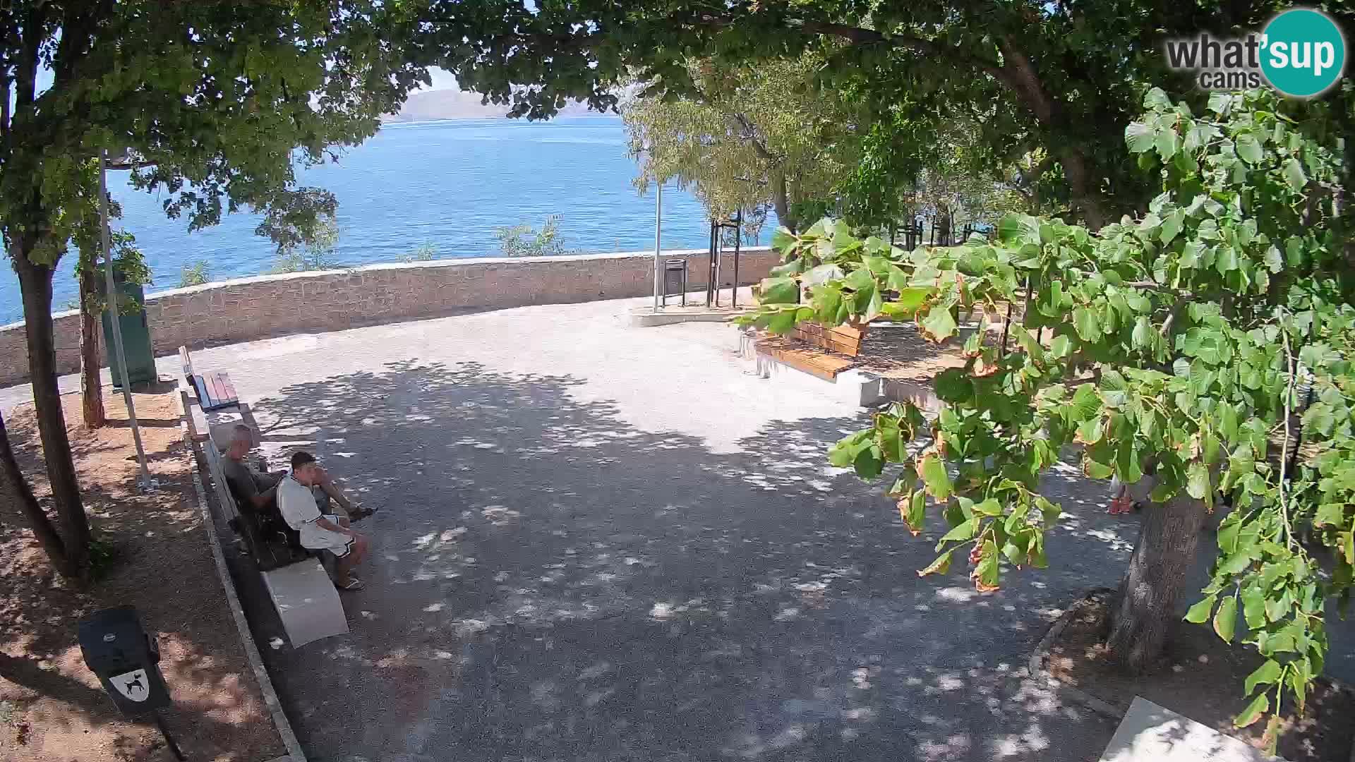 Senj Live Cam – Writers’ Park and the Velebit Channel