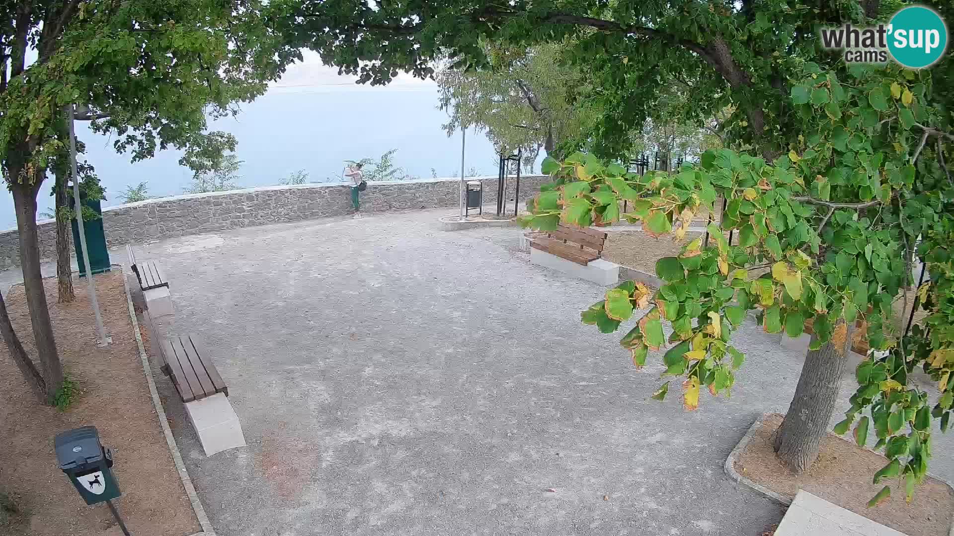 Senj Live Cam – Writers’ Park and the Velebit Channel