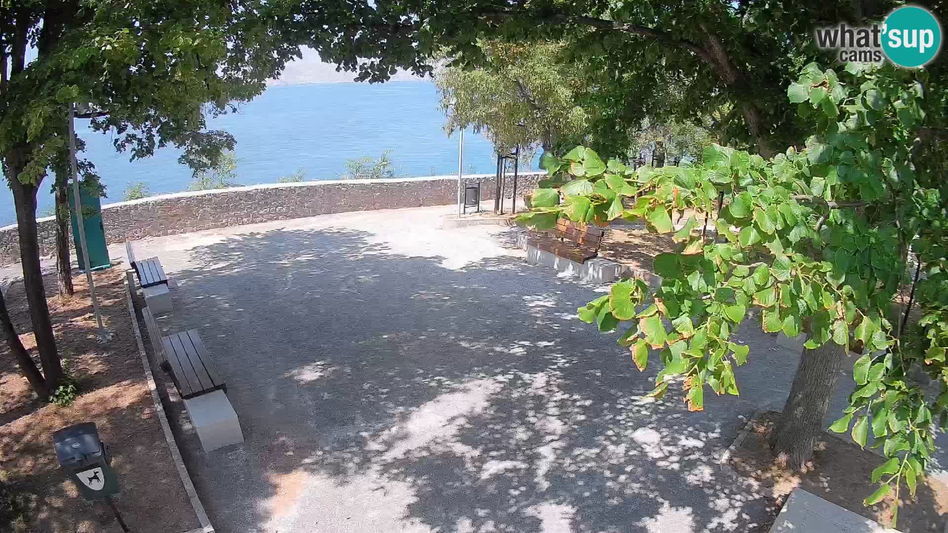 Senj Live Cam – Writers’ Park and the Velebit Channel