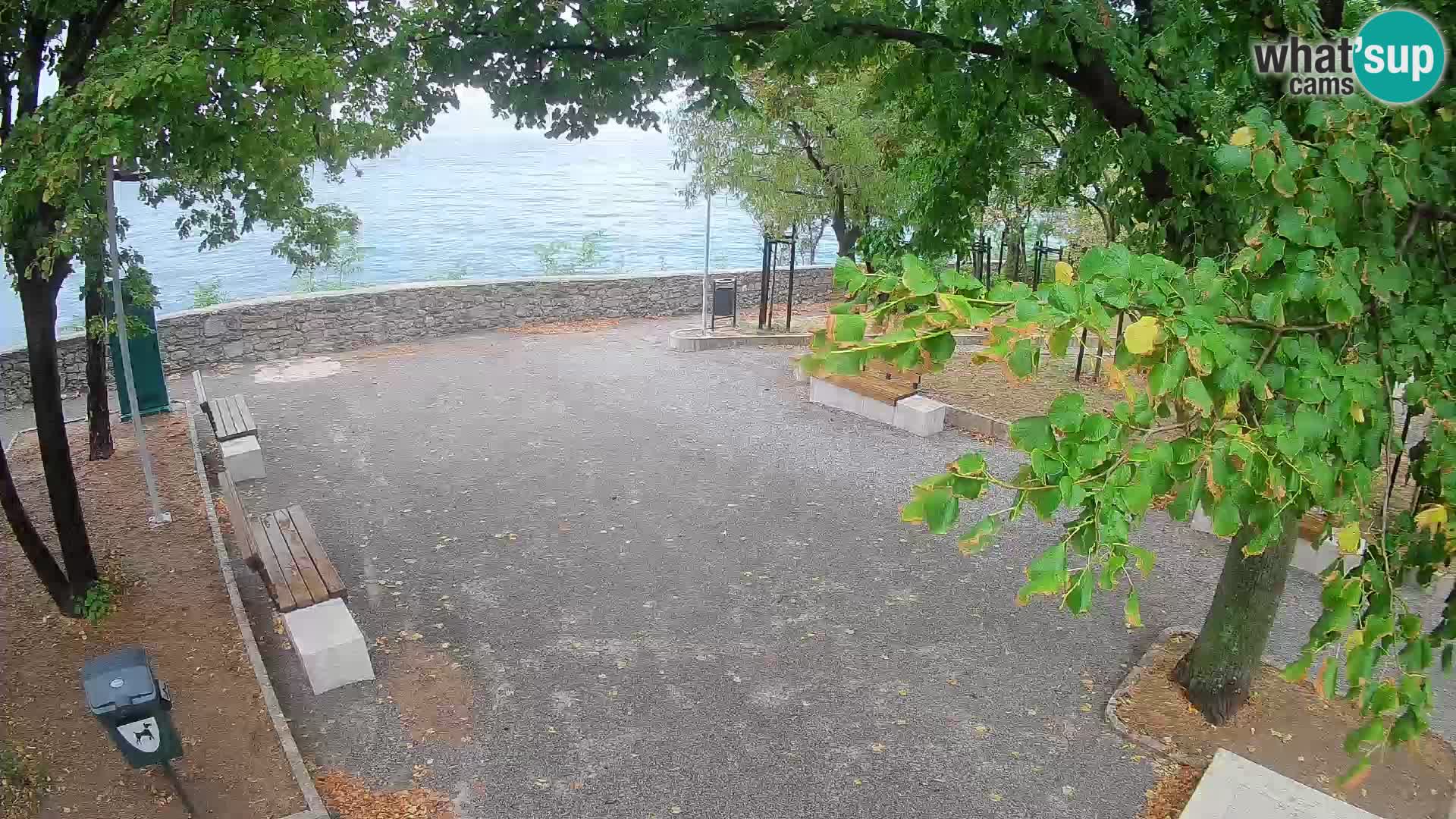 Senj Live Webcam – Schriftstellerpark und Velebit-Kanal