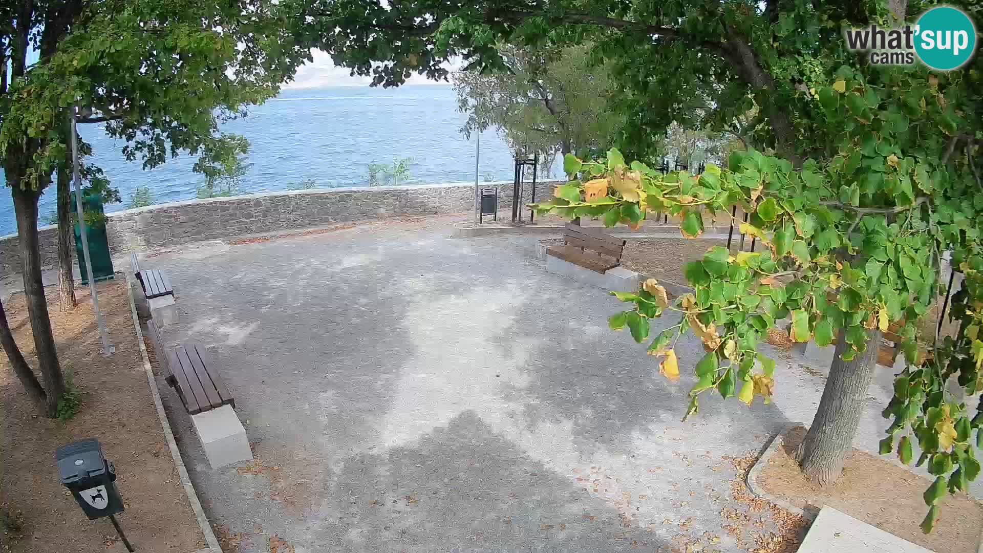 Senj Live Cam – Writers’ Park and the Velebit Channel