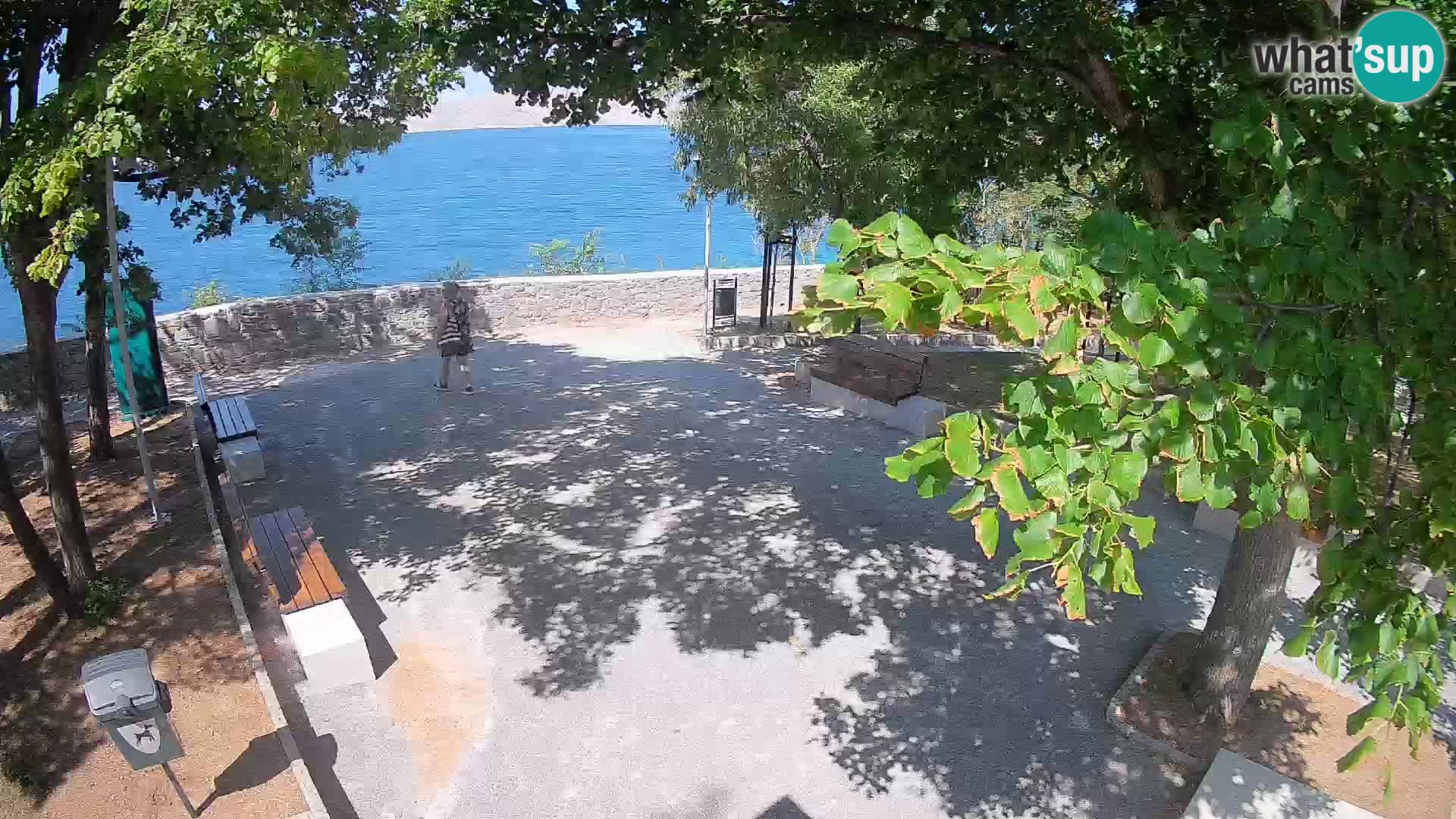 Senj Live Cam – Writers’ Park and the Velebit Channel