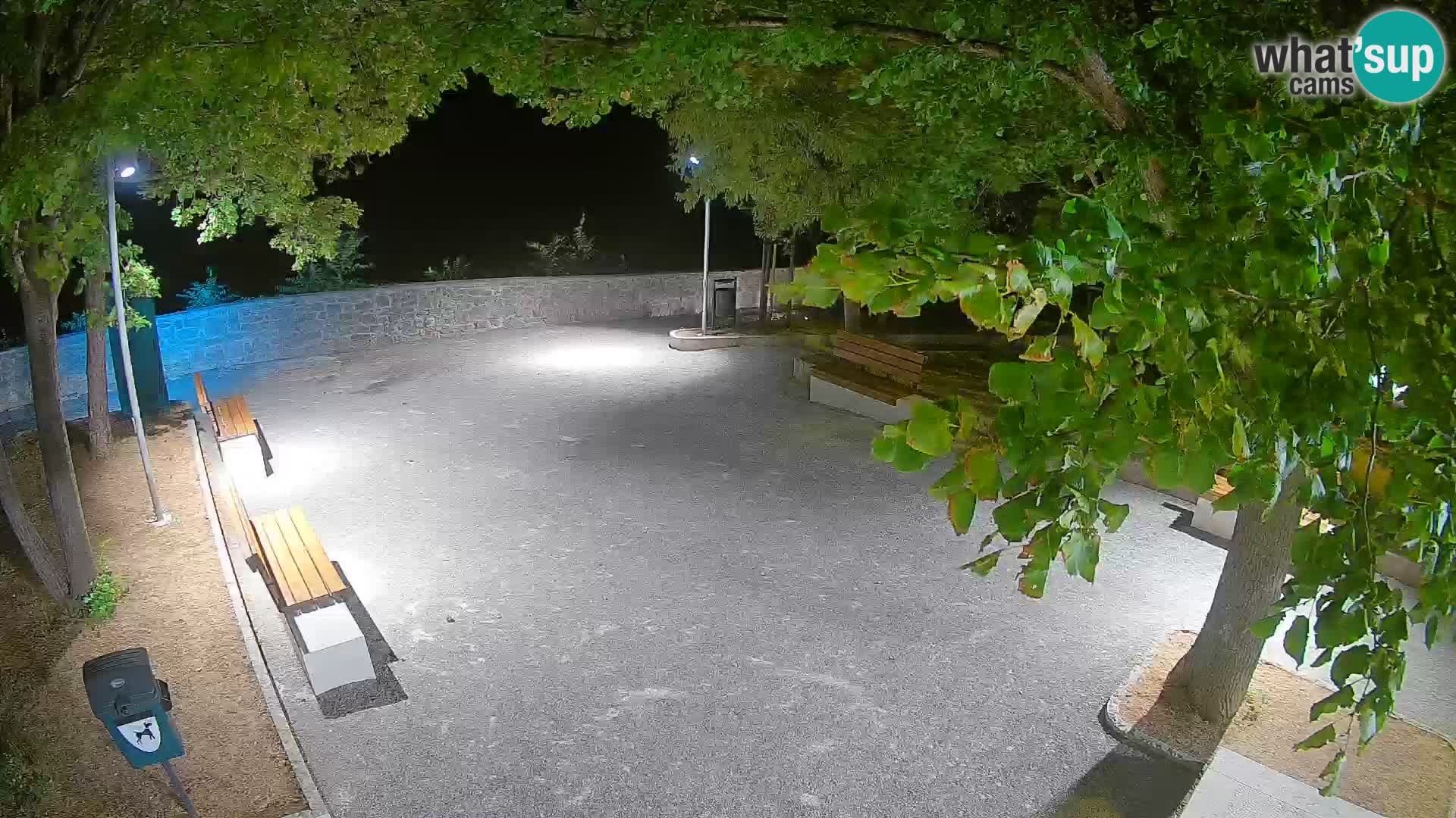 Senj Live Webcam – Schriftstellerpark und Velebit-Kanal