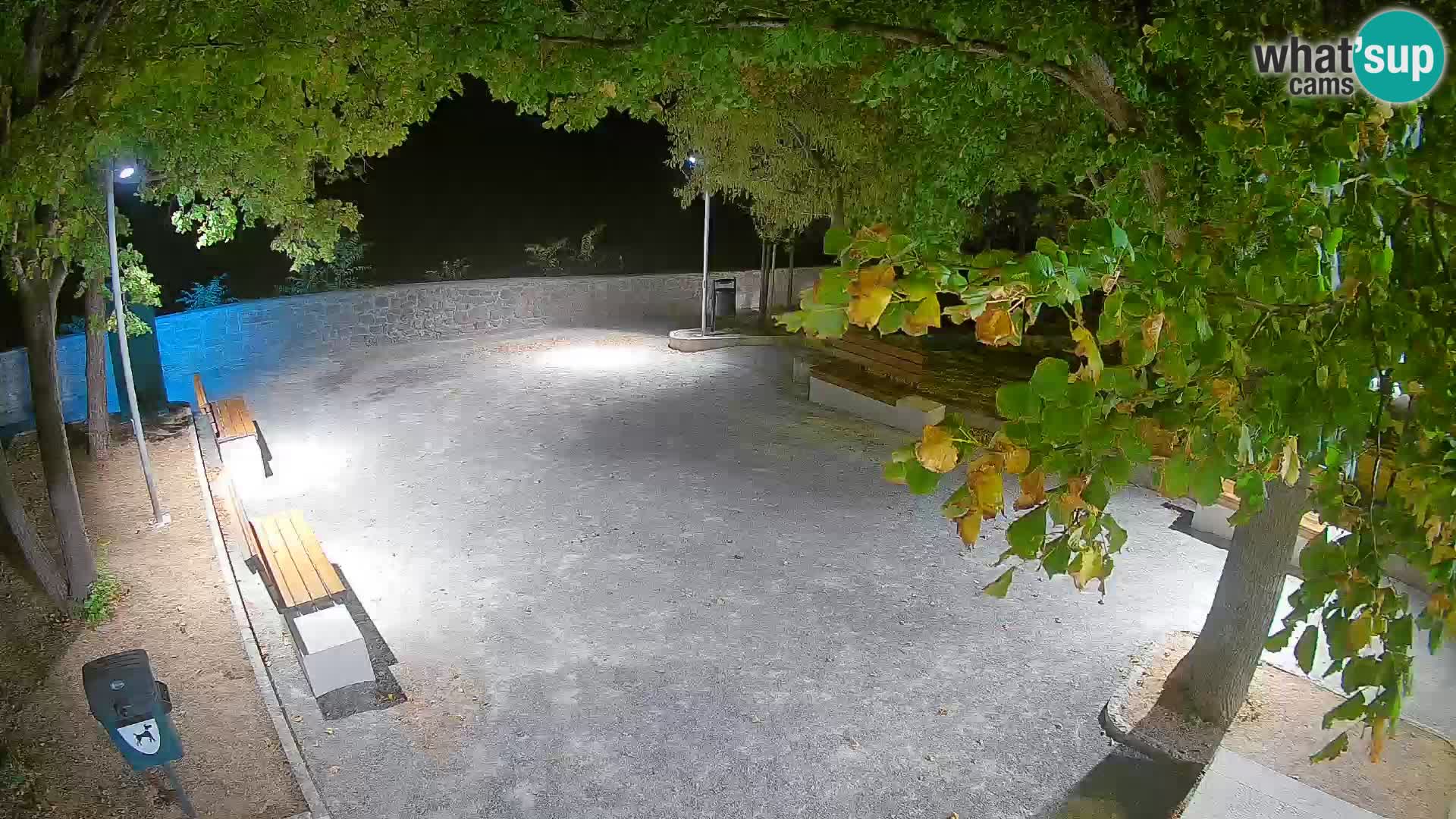 Senj Live Webcam – Schriftstellerpark und Velebit-Kanal
