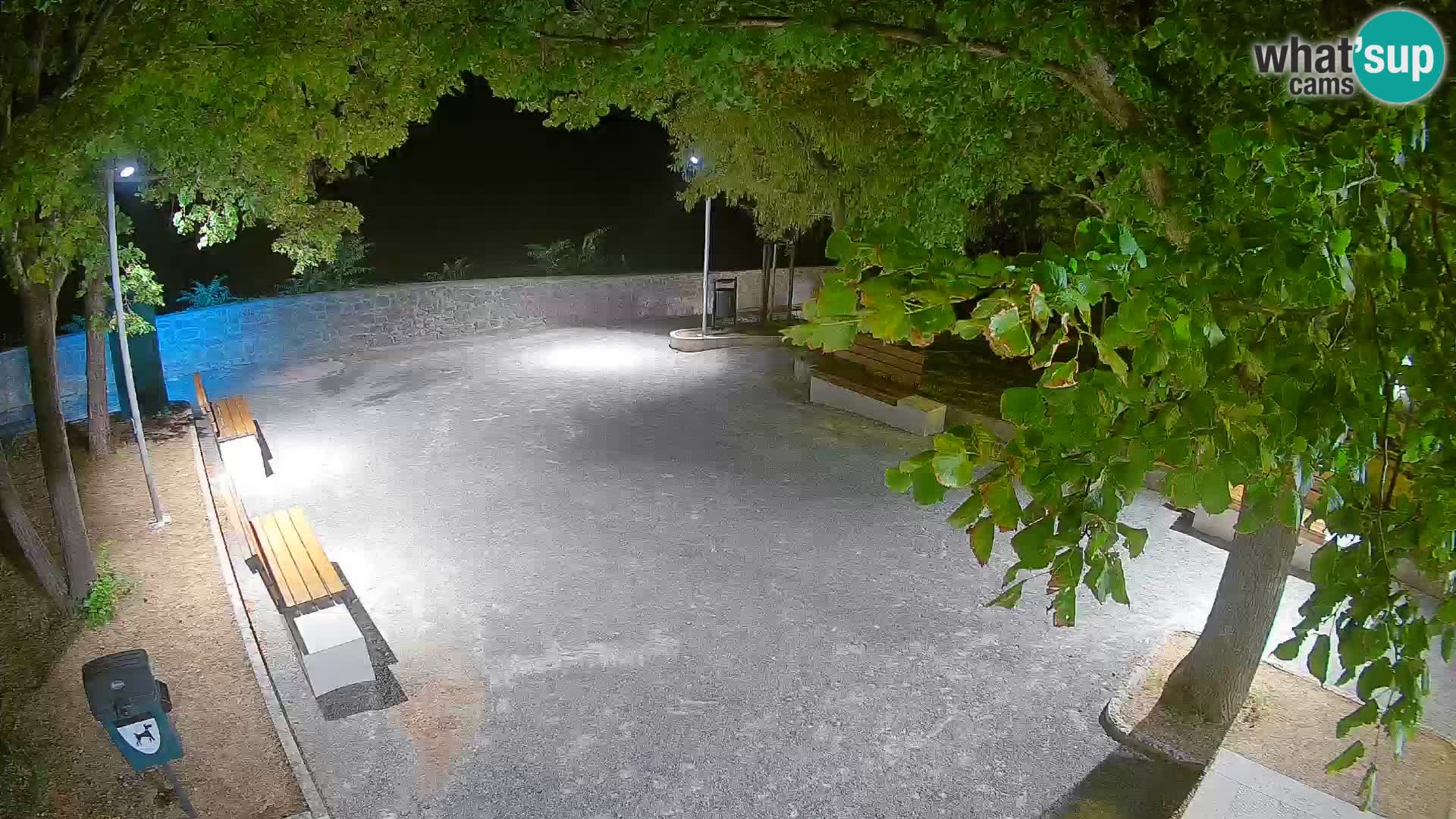 Senj Live Webcam – Schriftstellerpark und Velebit-Kanal