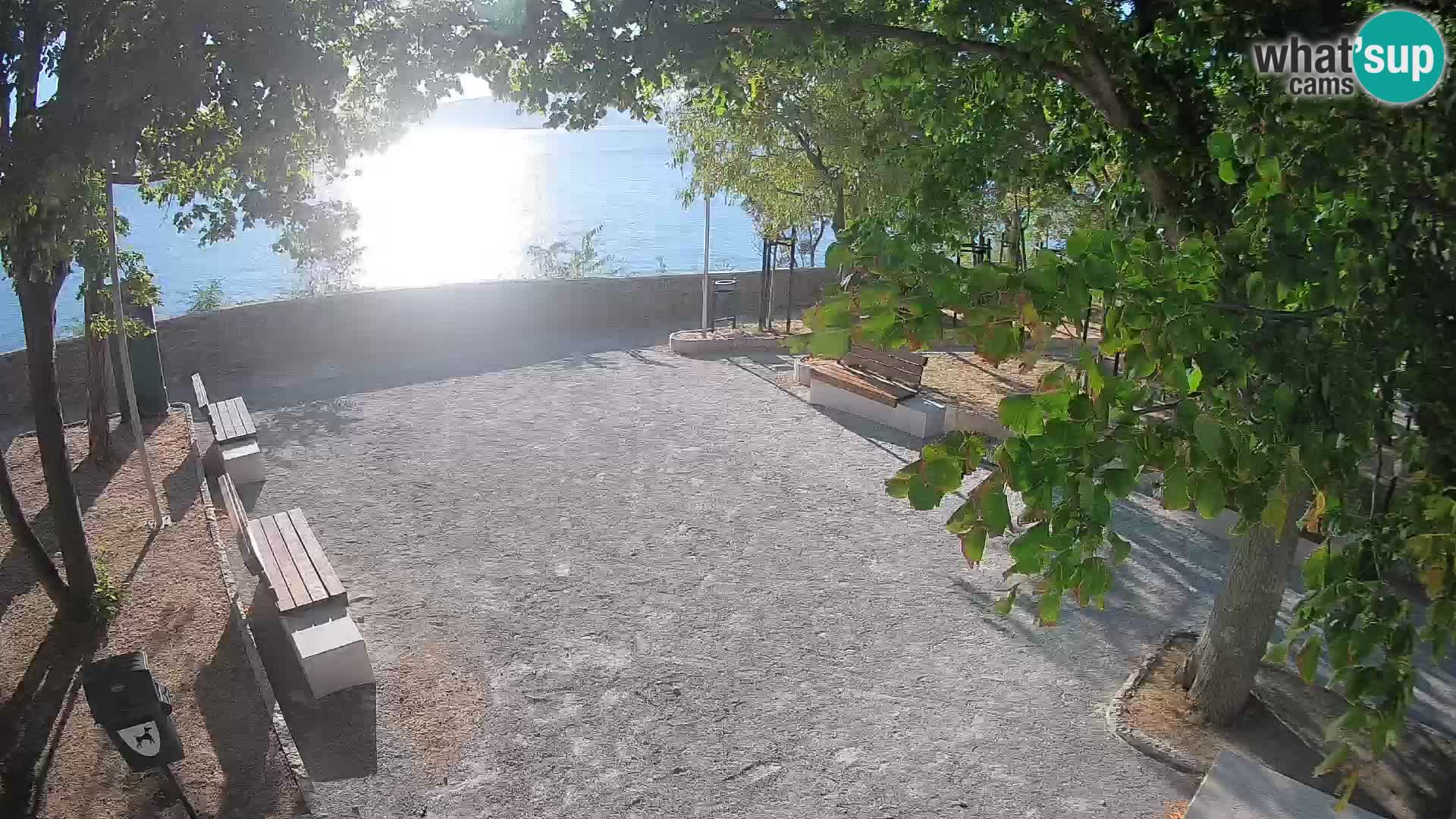 Senj Live Webcam – Schriftstellerpark und Velebit-Kanal
