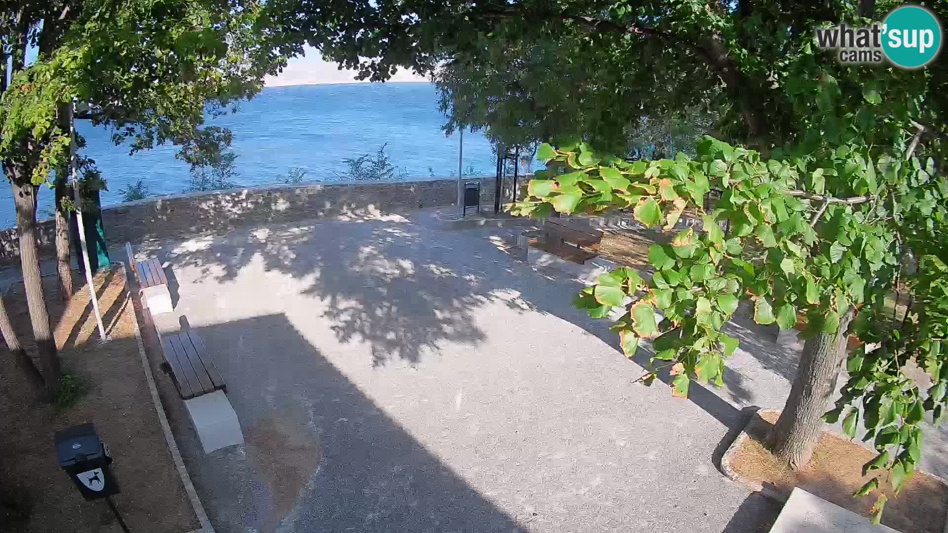 Senj Live Cam – Writers’ Park and the Velebit Channel
