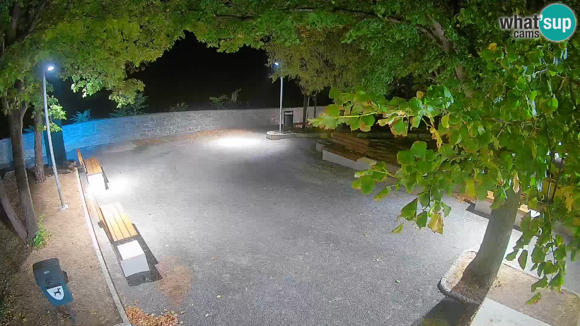 Senj Live Webcam – Schriftstellerpark und Velebit-Kanal
