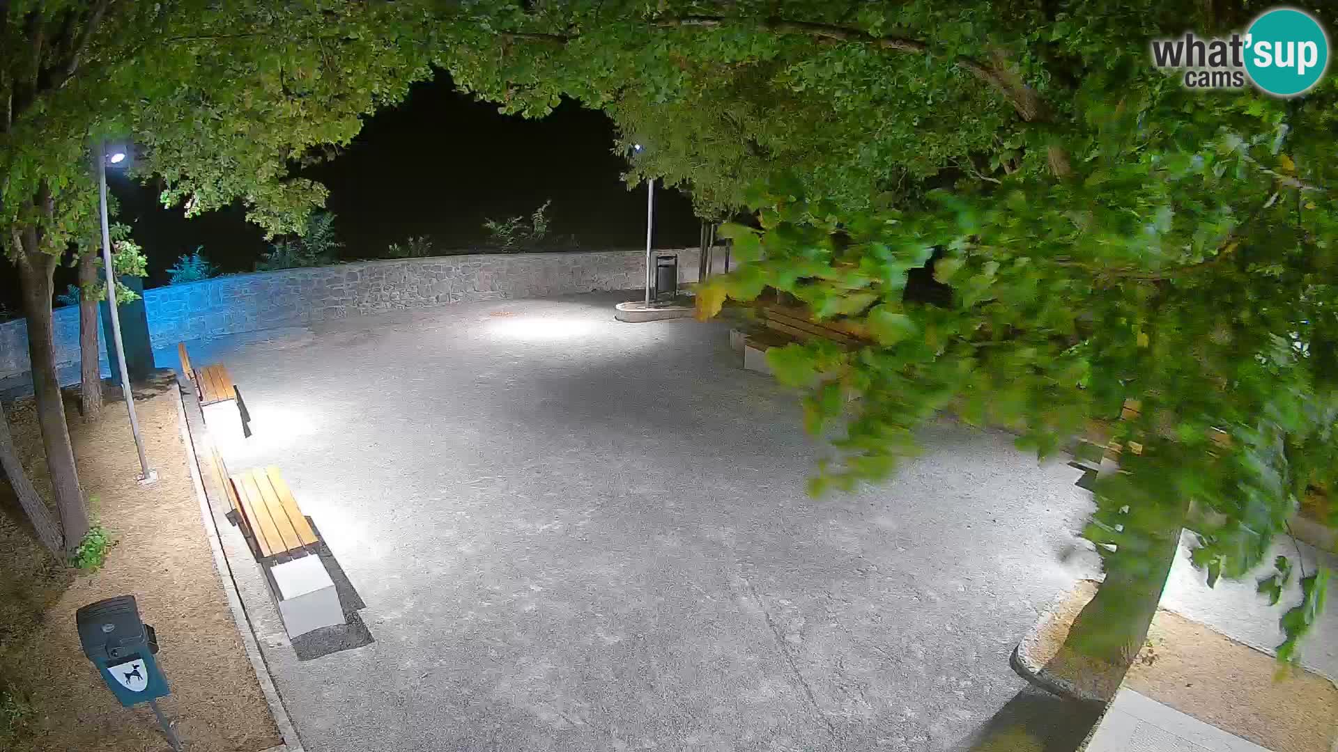 Senj Live Webcam – Schriftstellerpark und Velebit-Kanal