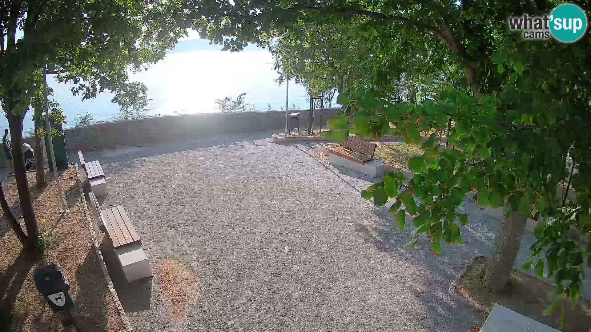 Senj Live Cam – Writers’ Park and the Velebit Channel