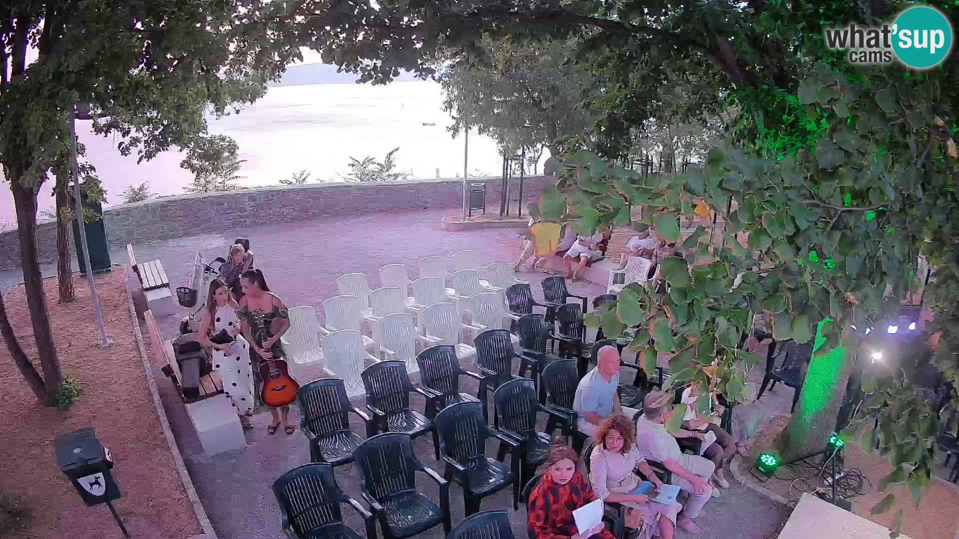 Senj Live Cam – Writers’ Park and the Velebit Channel