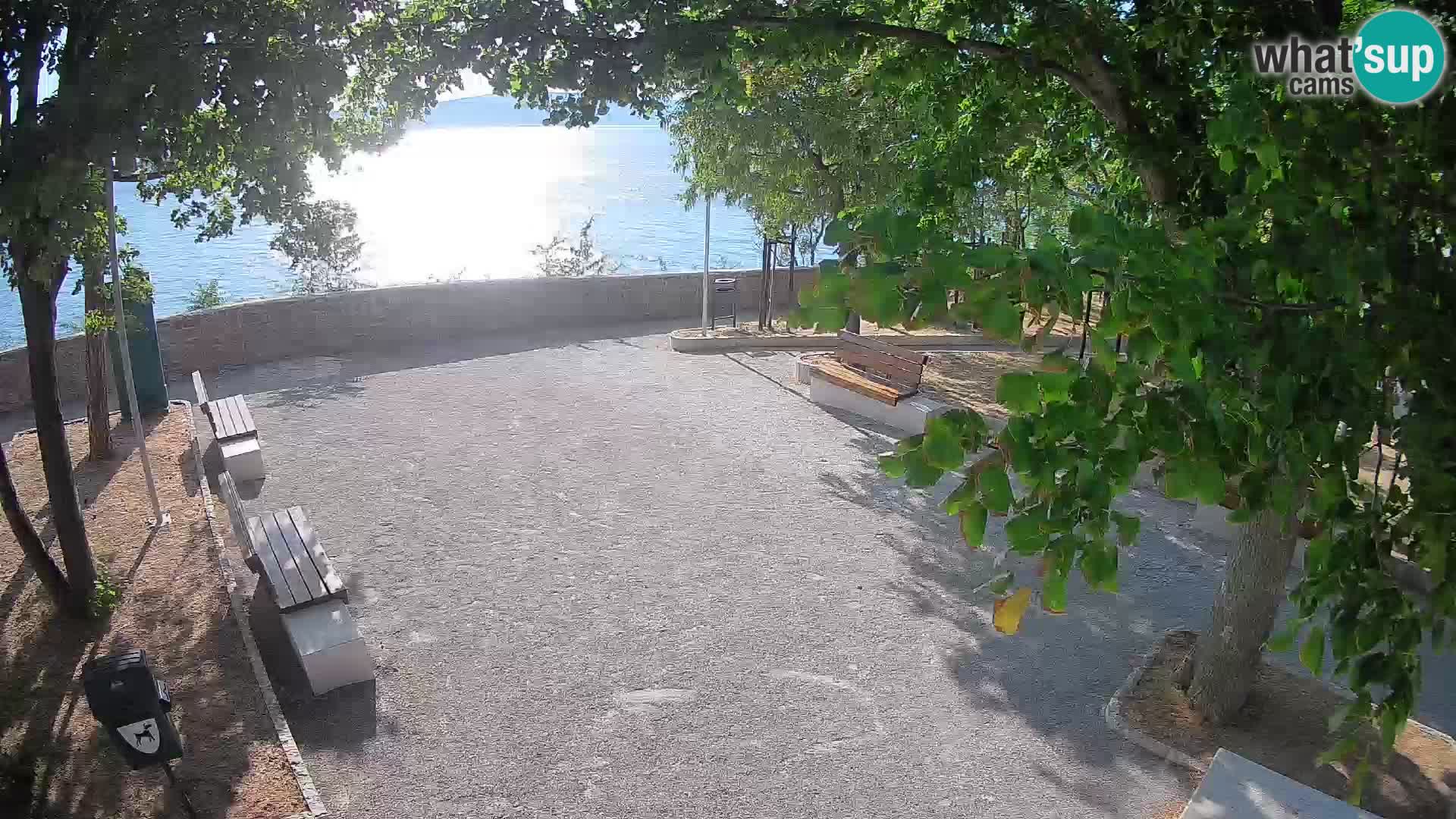 Senj Live Cam – Writers’ Park and the Velebit Channel