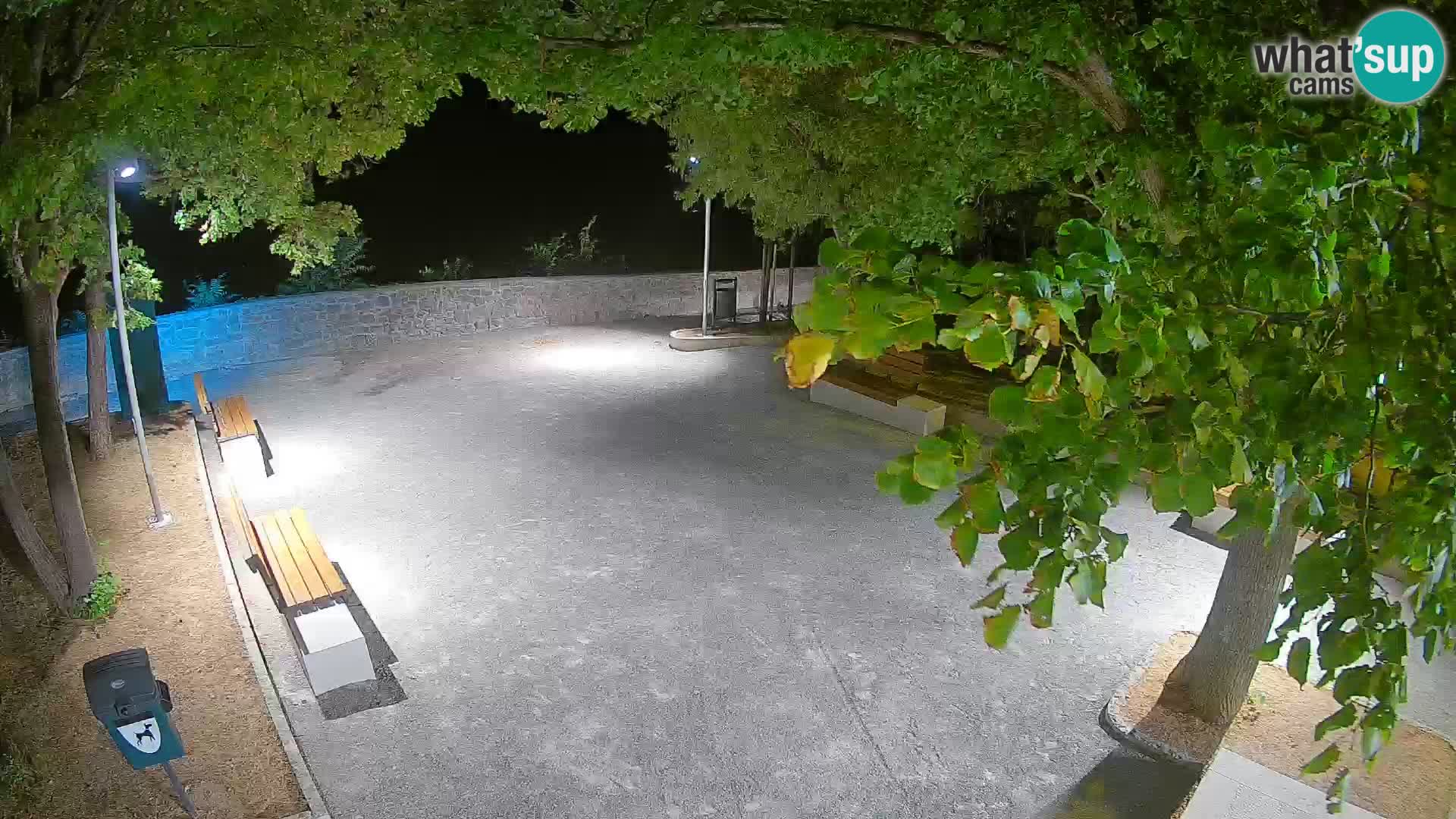 Senj Live Cam – Writers’ Park and the Velebit Channel
