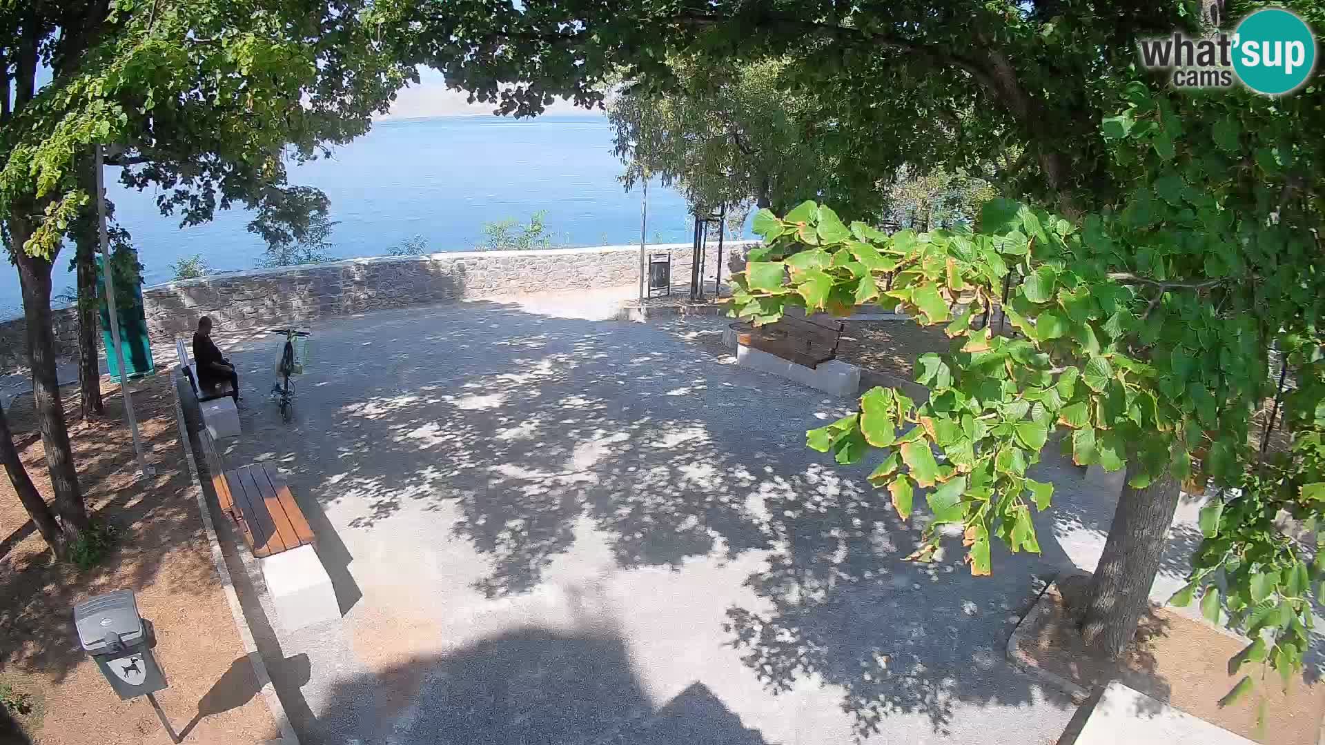 Senj Live Cam – Writers’ Park and the Velebit Channel