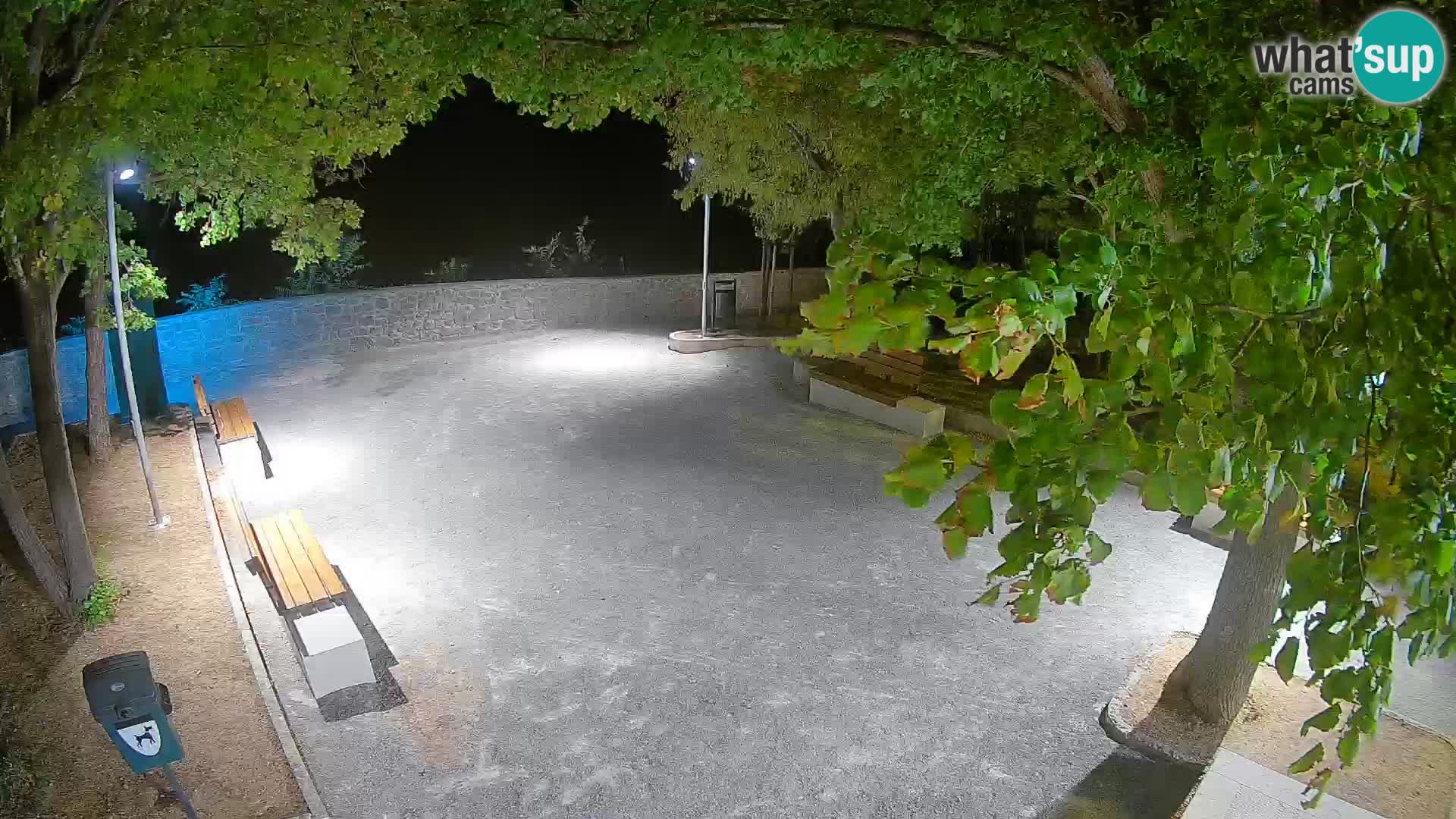 Senj Live Webcam – Schriftstellerpark und Velebit-Kanal