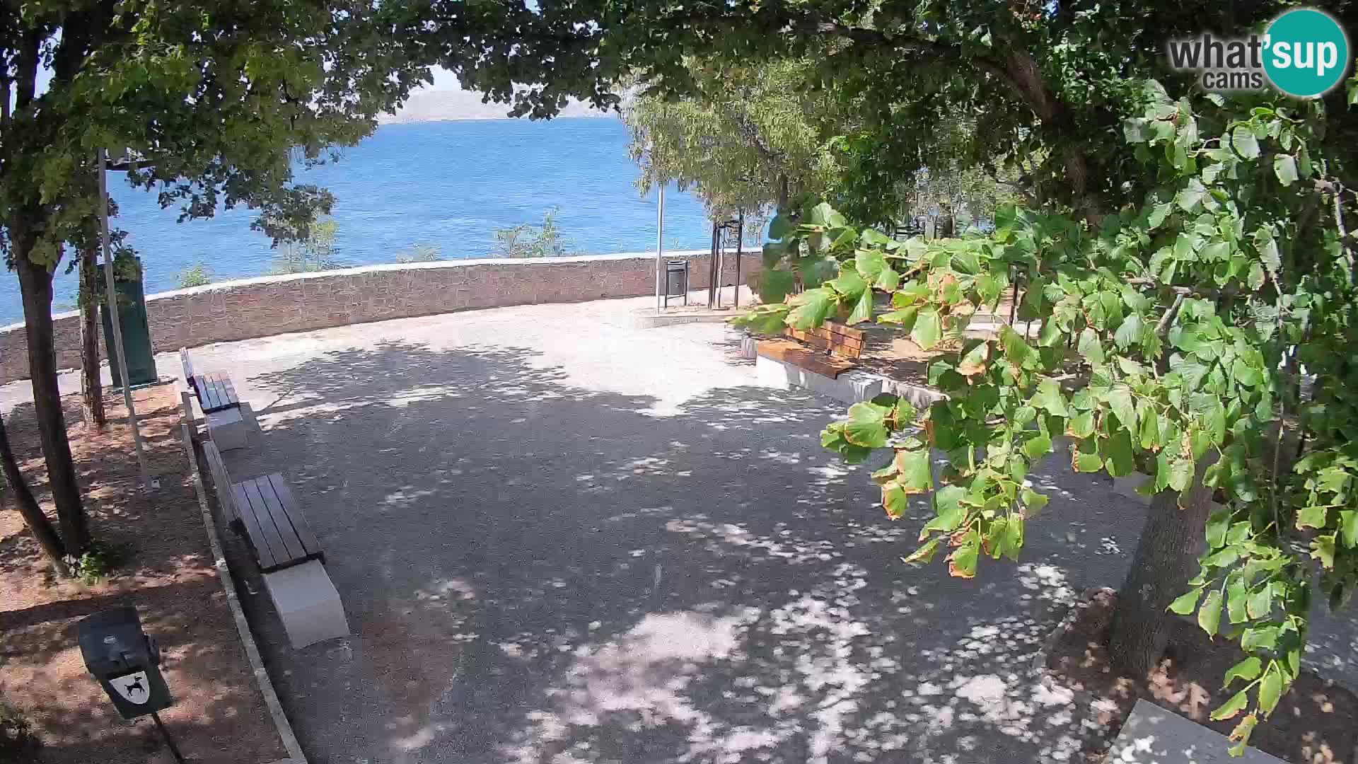 Senj Live Cam – Writers’ Park and the Velebit Channel