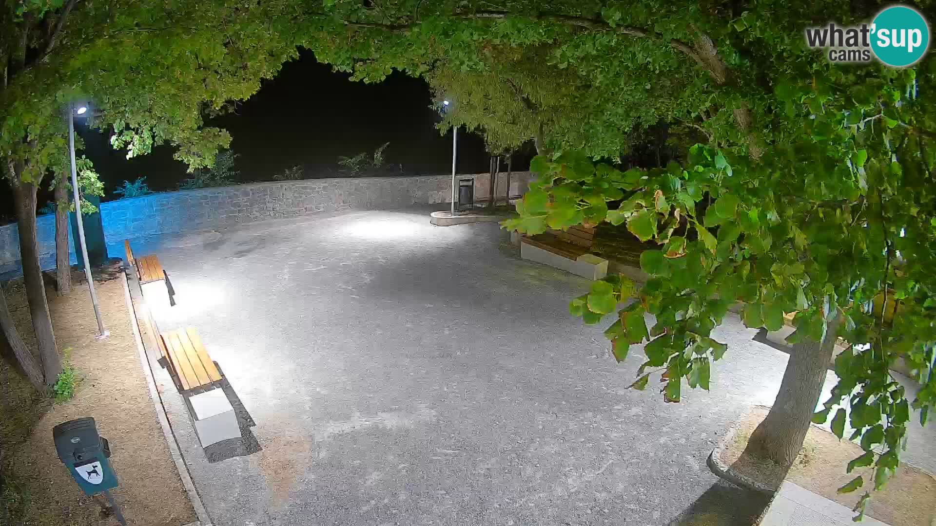 Senj Live Webcam – Schriftstellerpark und Velebit-Kanal