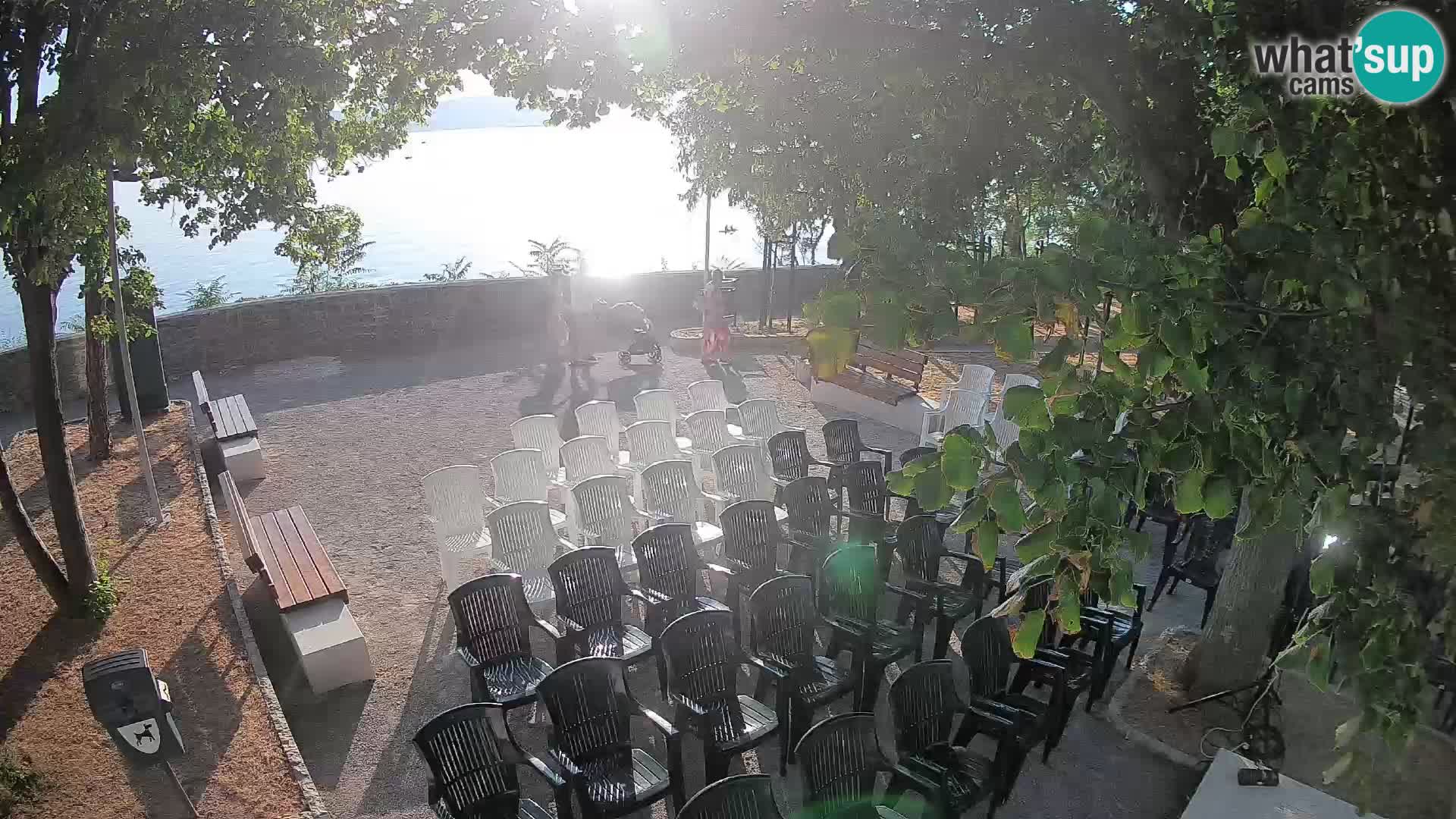 Senj Live Cam – Writers’ Park and the Velebit Channel