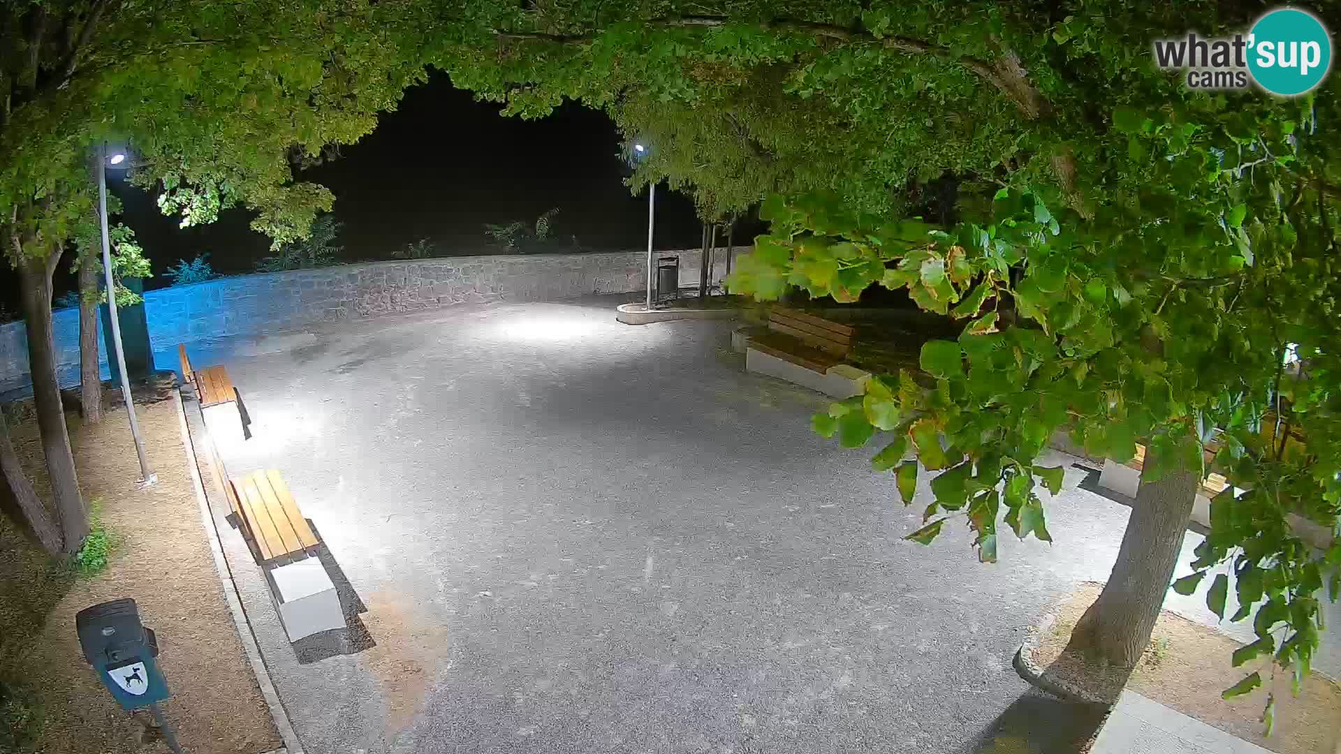 Senj Live Cam – Writers’ Park and the Velebit Channel