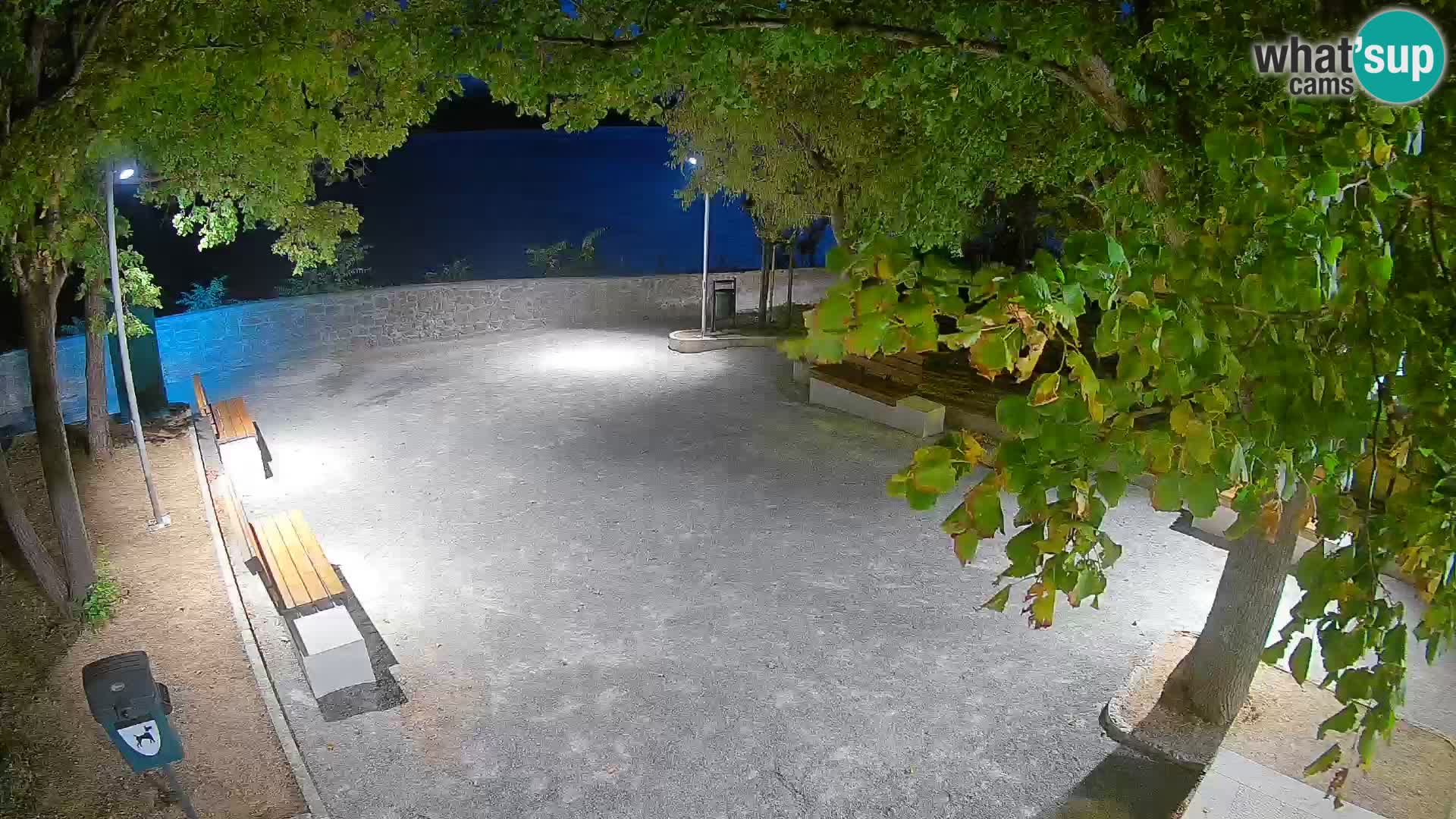 Senj Live Webcam – Schriftstellerpark und Velebit-Kanal