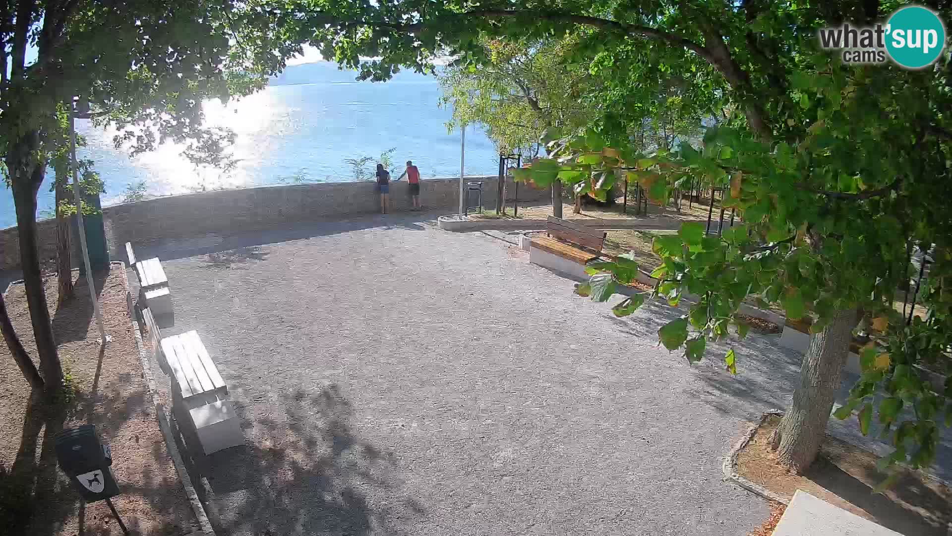 Senj Live Cam – Writers’ Park and the Velebit Channel