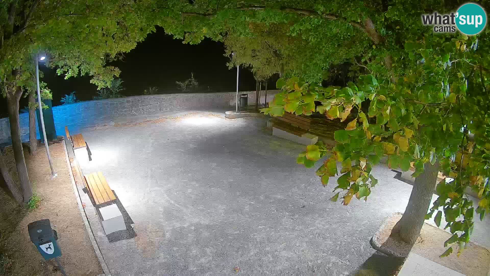 Senj Live Cam – Writers’ Park and the Velebit Channel