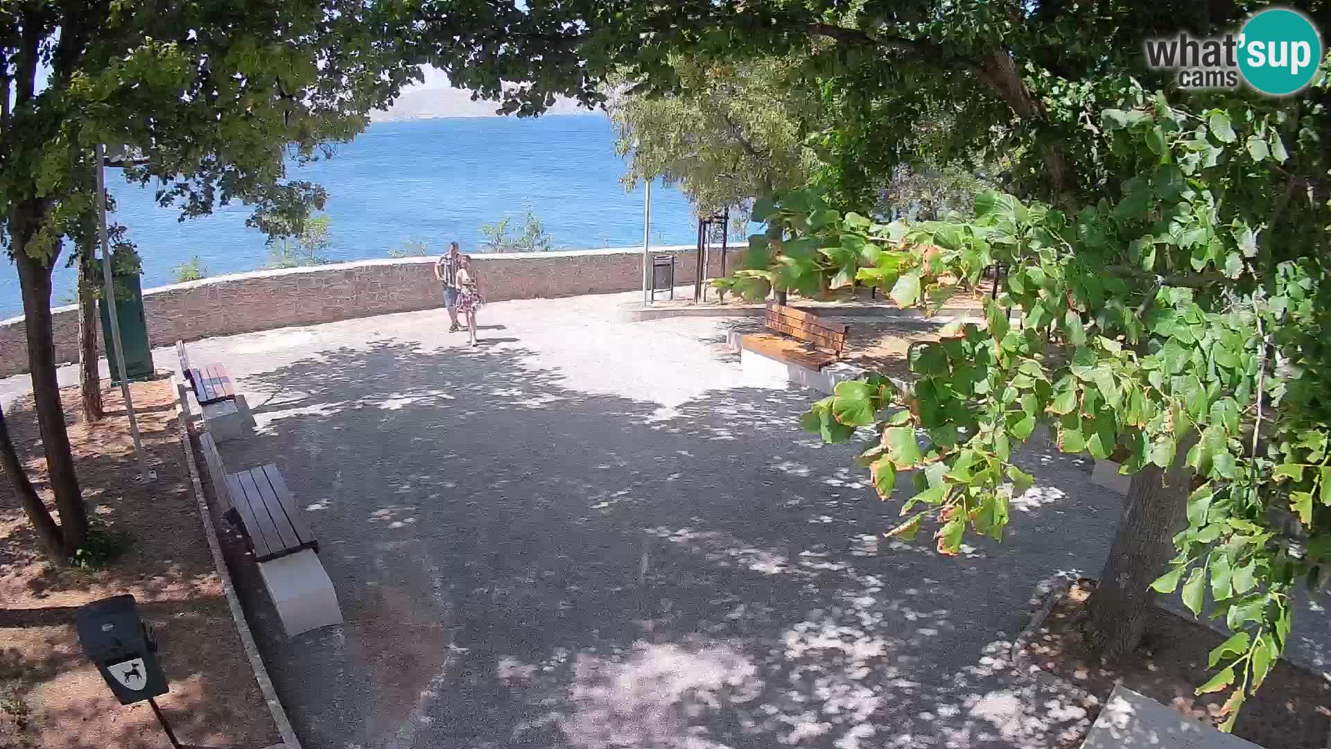 Senj Live Webcam – Schriftstellerpark und Velebit-Kanal