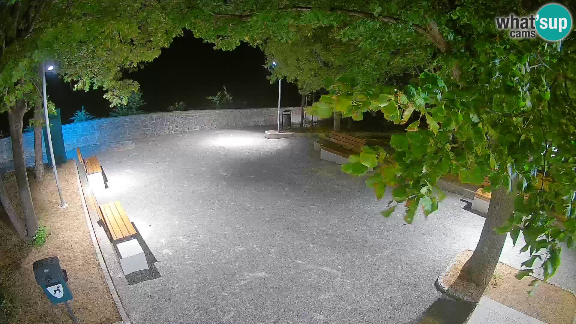 Senj Live Webcam – Schriftstellerpark und Velebit-Kanal