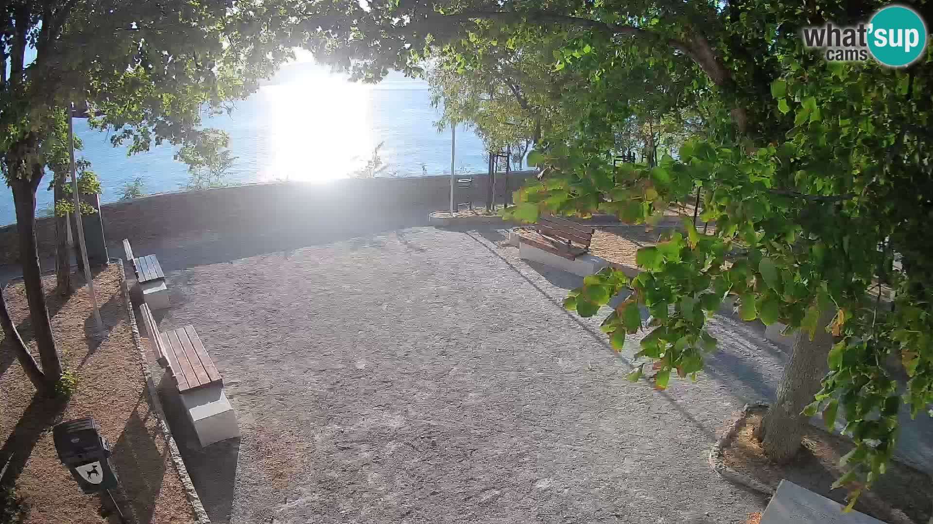Senj Live Cam – Writers’ Park and the Velebit Channel