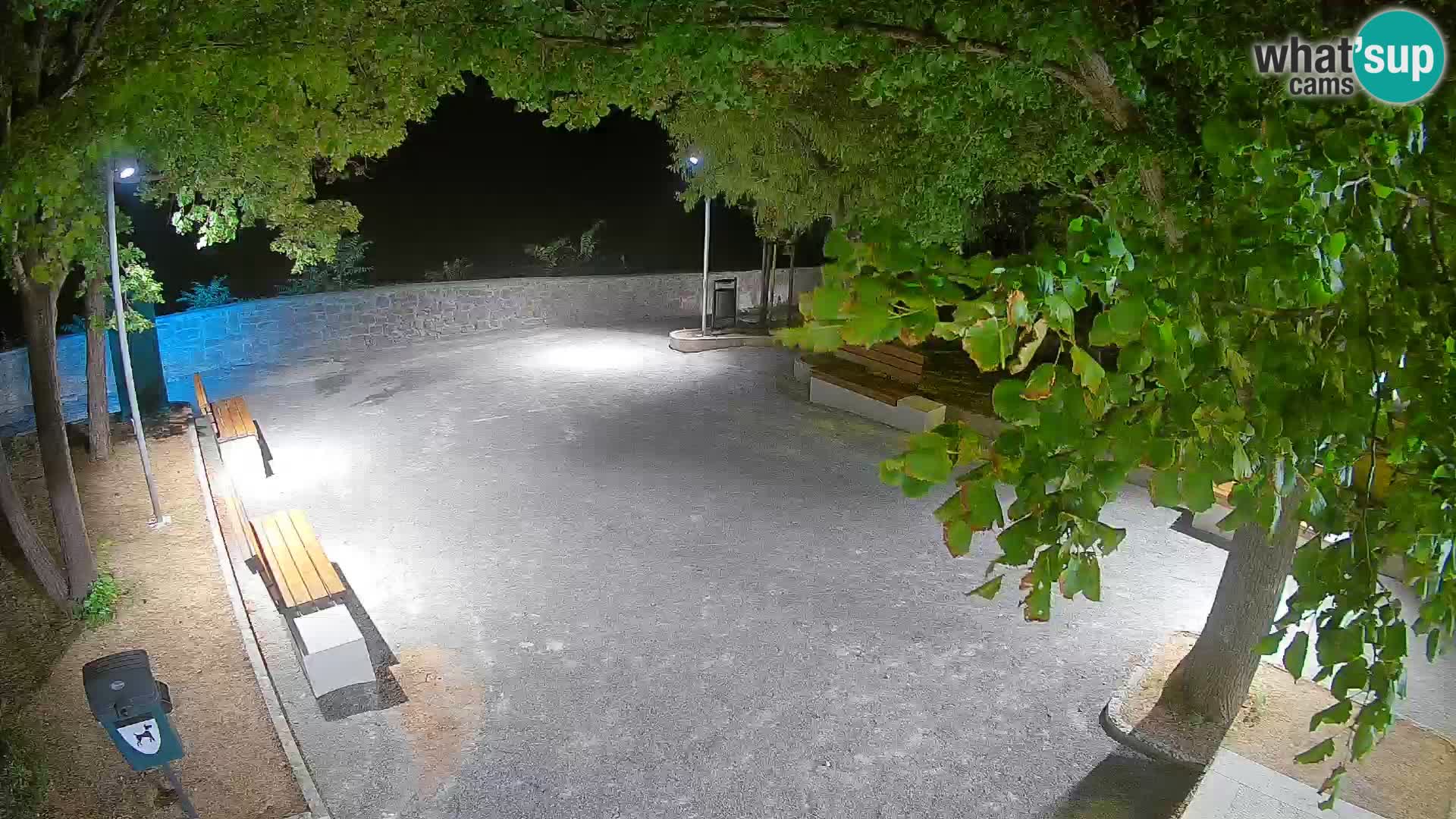 Senj Live Cam – Writers’ Park and the Velebit Channel