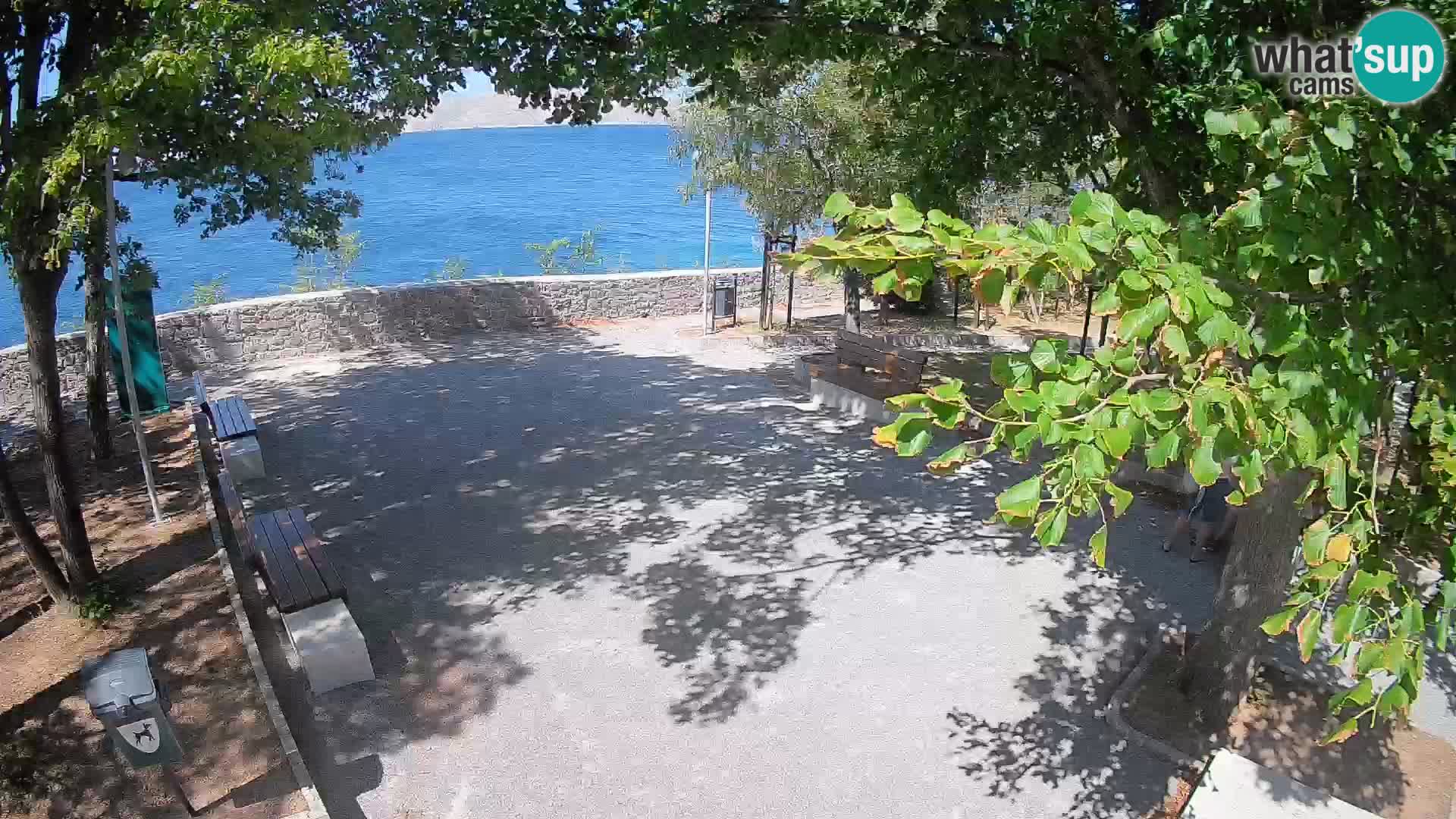 Senj Live Cam – Writers’ Park and the Velebit Channel