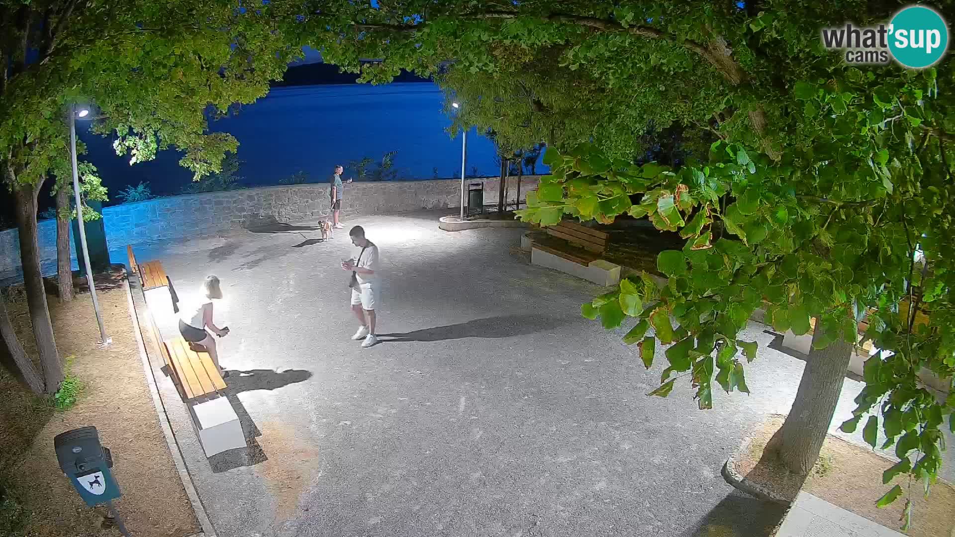 Webcam Senj en direct – Parc des Écrivains et canal du Velebit