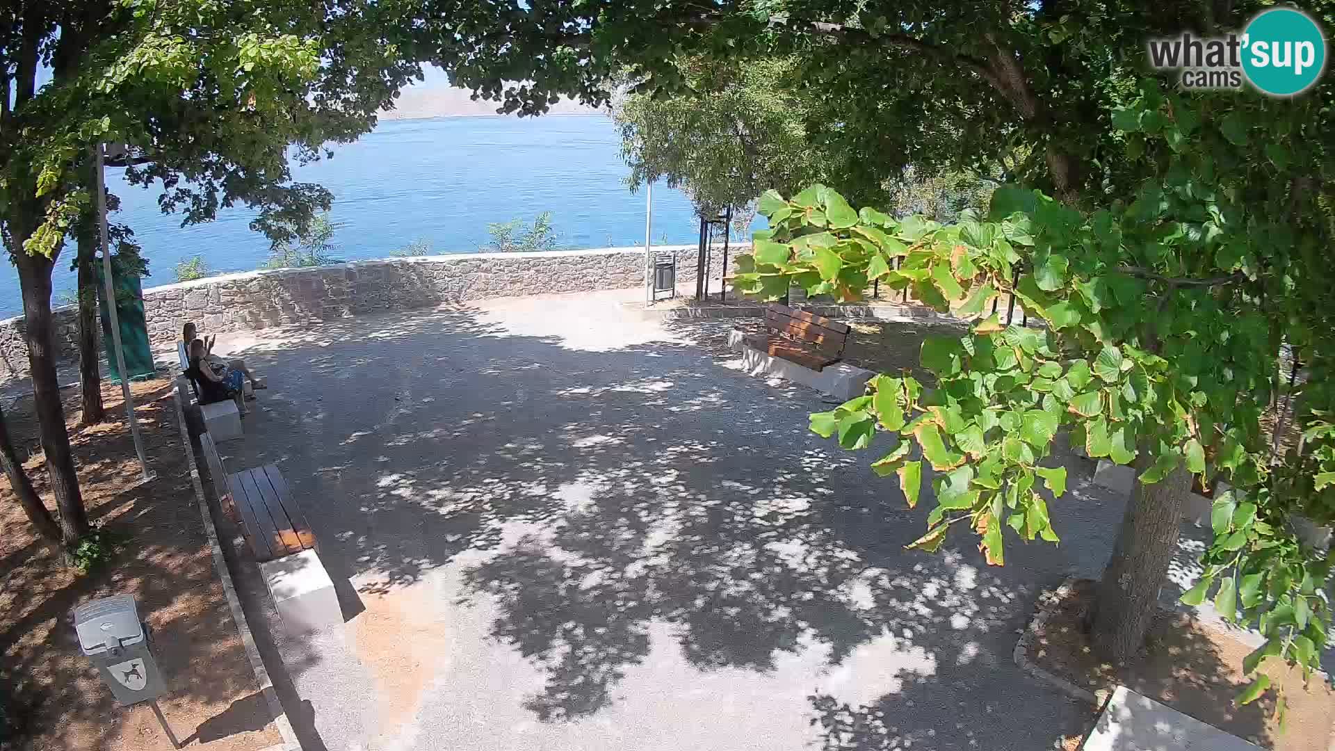 Senj Live Cam – Writers’ Park and the Velebit Channel