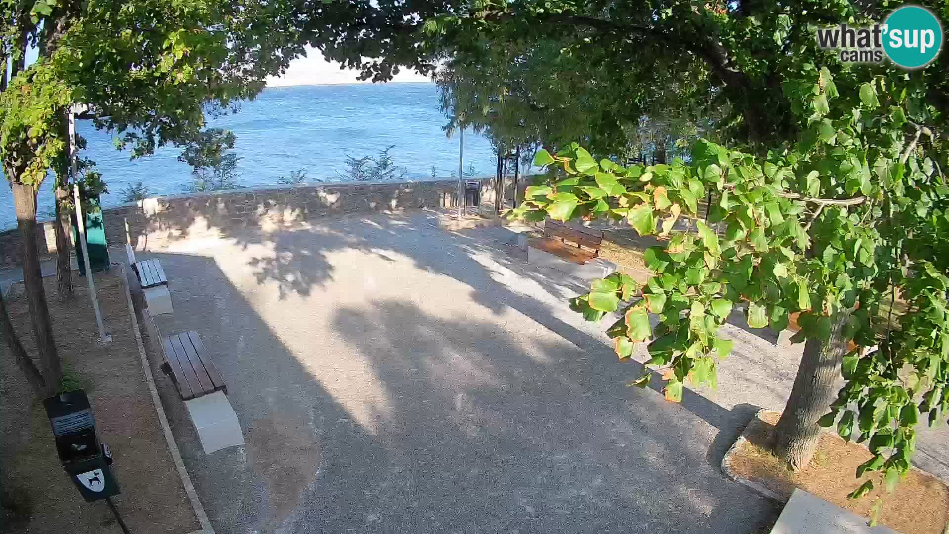 Senj Live Cam – Writers’ Park and the Velebit Channel